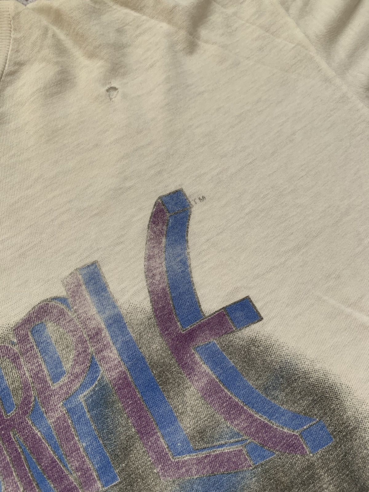 Band Tees 🔥TRASHED DEEP PURPLE THE HOUSE OF BLUE LIGHT 1987 TOUR TEE Size US XL / EU 56 / 4 - 9 Thumbnail