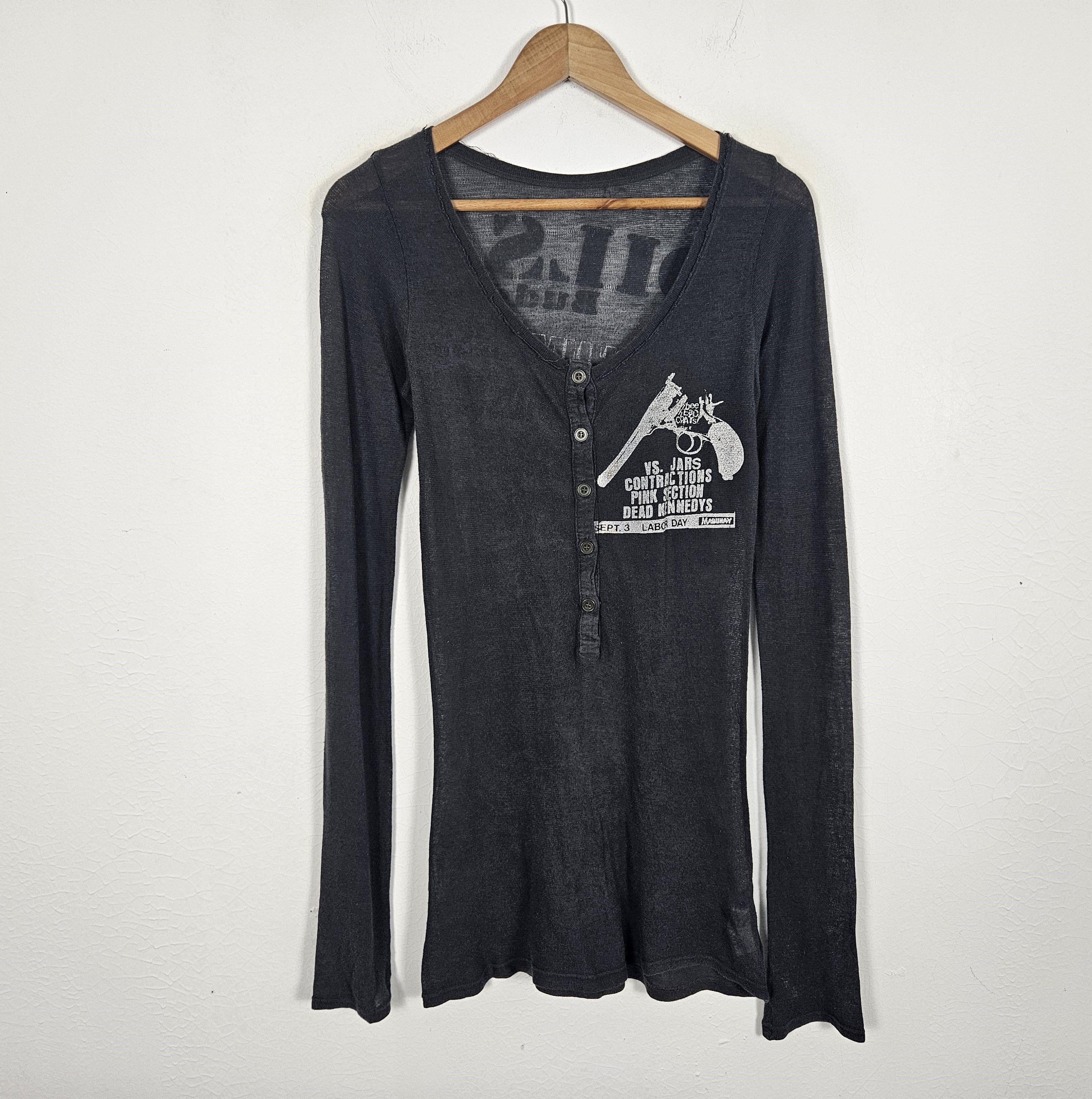 Band Tees Punk Style Dead Kennedy Subhuman shirt Size XS / US 0-2 / IT 36-38 - 3 Thumbnail