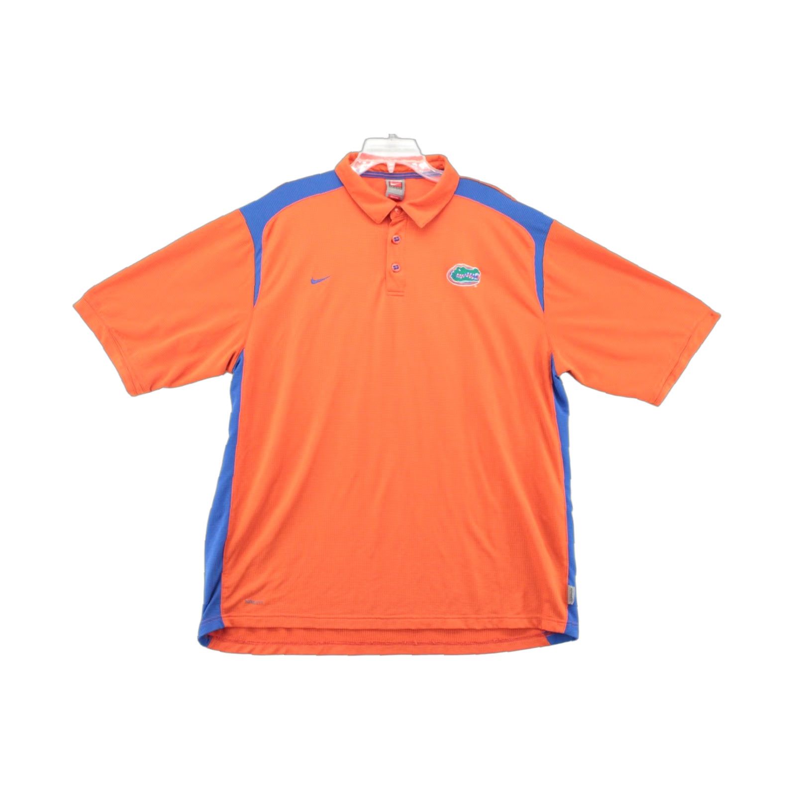 Nike VINTAGE Nike Polo Florida Gators Men XL Orange Dri Fit Embroidered Football Shirt Size US XL / EU 56 / 4 - 1 Thumbnail