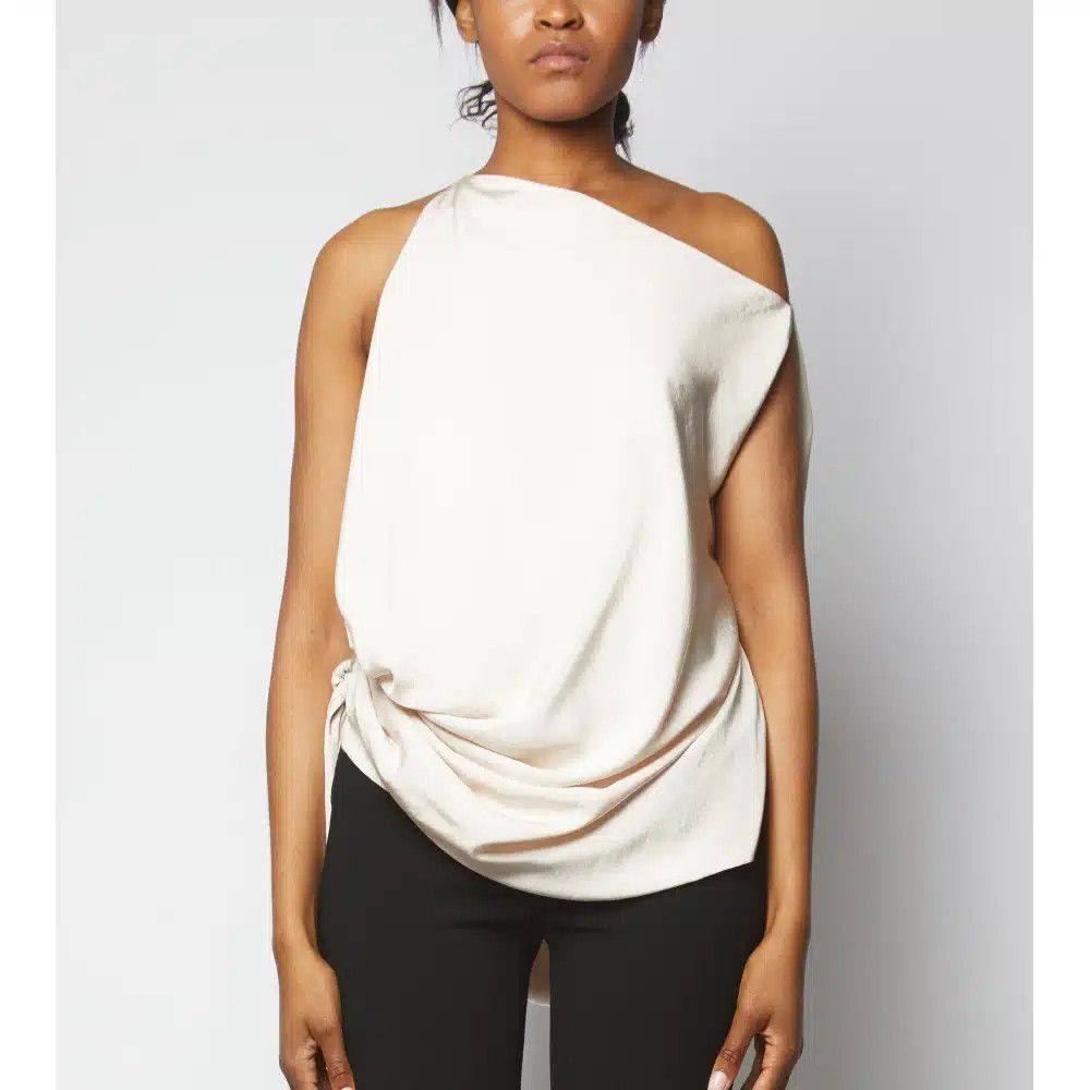 Tom Ford o1sndg0825 TS1813 Blouse in White Size XS / US 0-2 / IT 36-38 - 1 Thumbnail