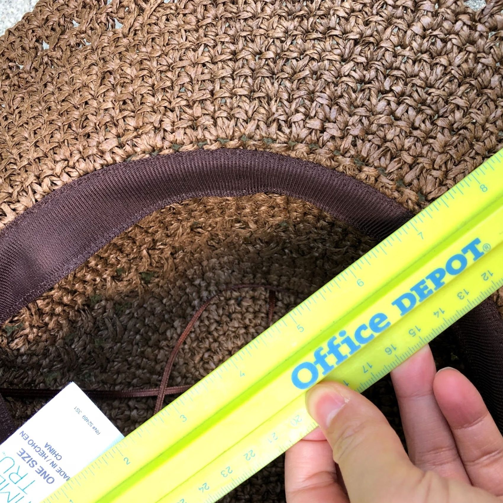 Vintage VINTAGE TIME & TRU Floppy Sun Hat Women's One Size Wide Brim Cap Crochet Brown Packable Sun Hat Womens One Size Brown Packable Size ONE SIZE - 7 Thumbnail