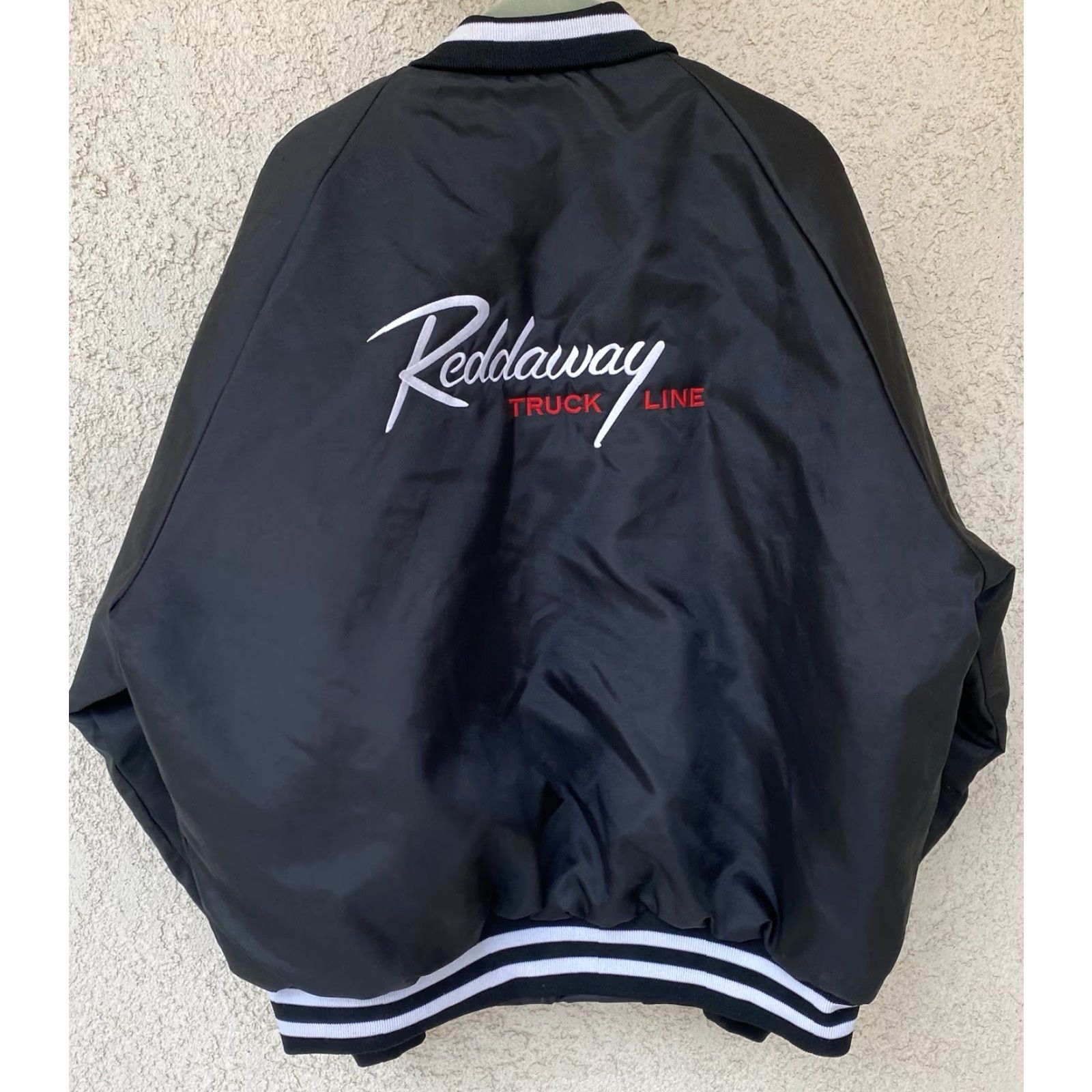Dunbrooke VINTAGE Pla-Jac Dunbrooke Reddaway Truck Line Bomber Varsity Jacket Black XL Mens Size US XL / EU 56 / 4 - 6 Thumbnail