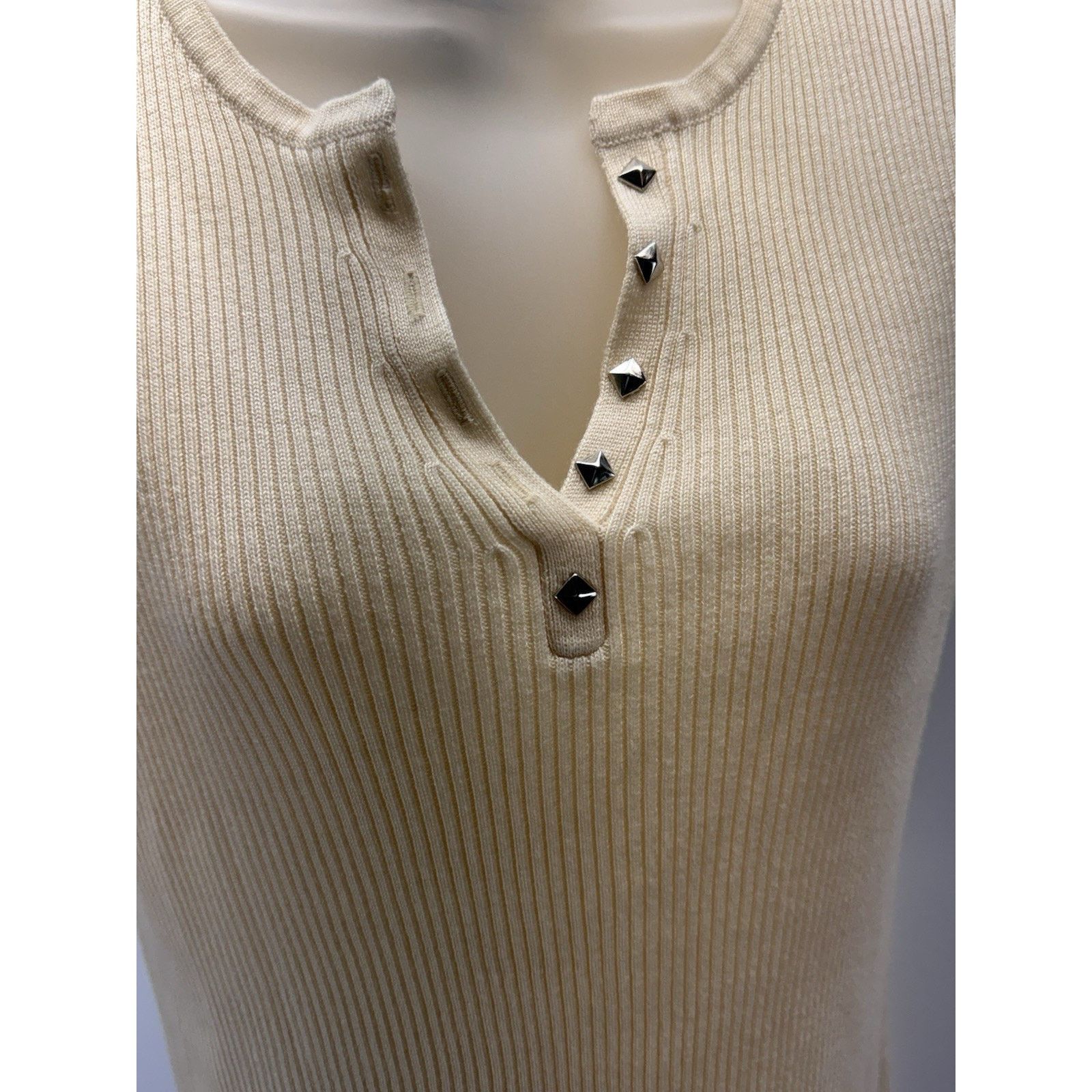 Other R.Q.T Women Top Size M Tan Brown Short Sleeve Silky Medal Size M / US 6-8 / IT 42-44 - 3 Thumbnail