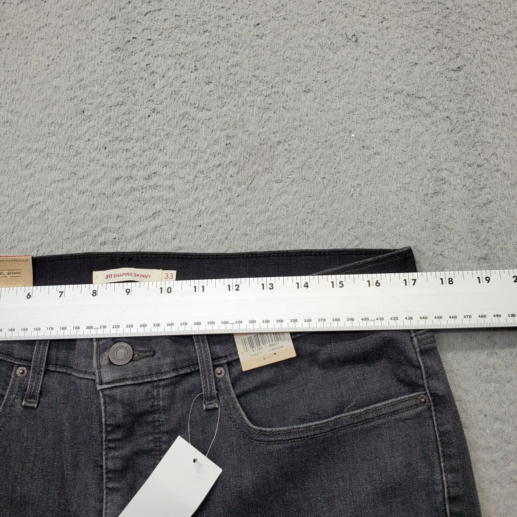 Levi's Levi's 311 Skinny Jeans Women's 33x30 Black Denim Cotton Stretch Mid Rise Jeans Size 24" / US 00 / IT 34 - 5 Thumbnail