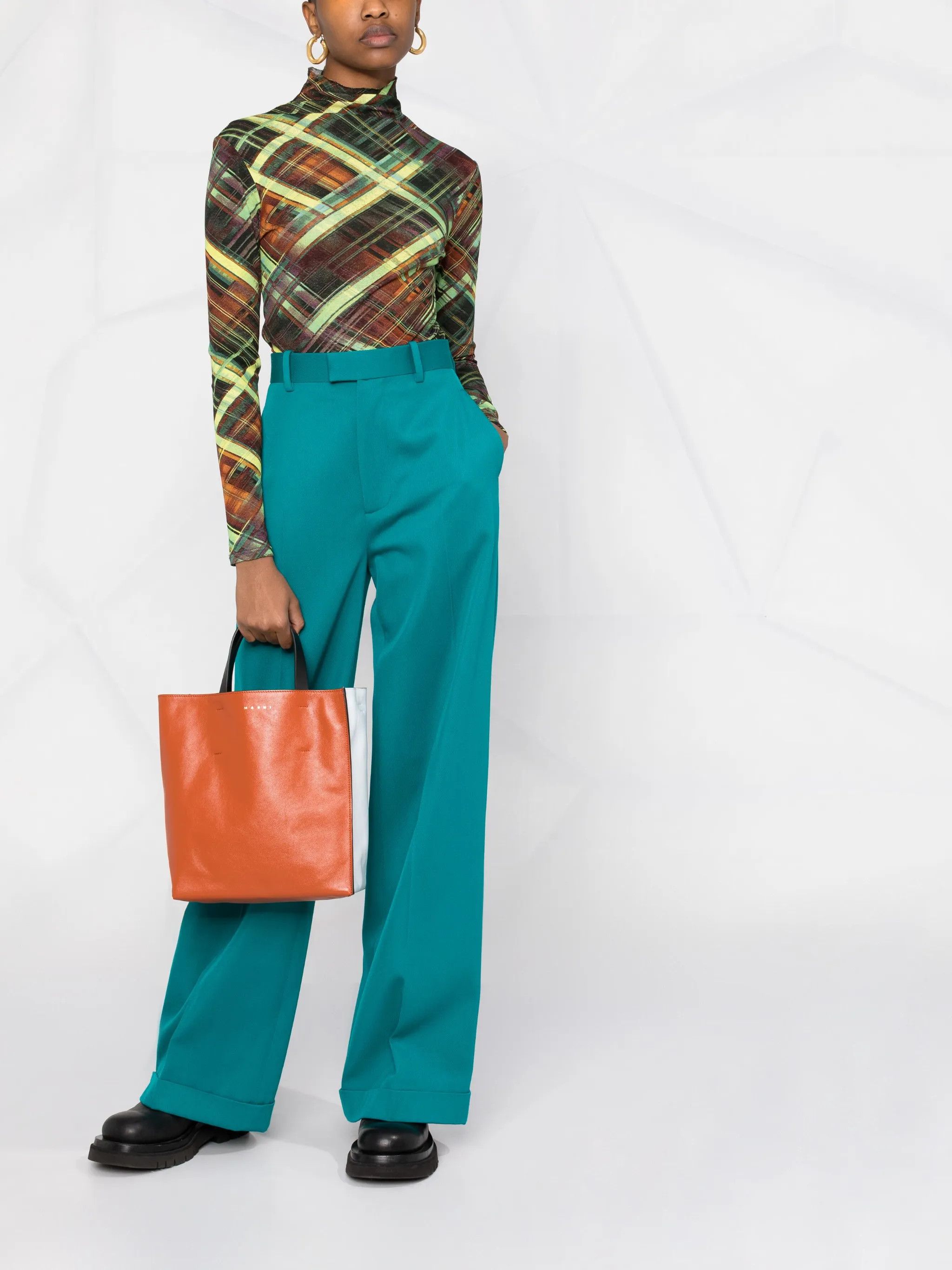 Marni o1f1d3z0525 Size: OS / Museuo Tote Bag in Burnt Orange Size ONE SIZE - 2 Thumbnail