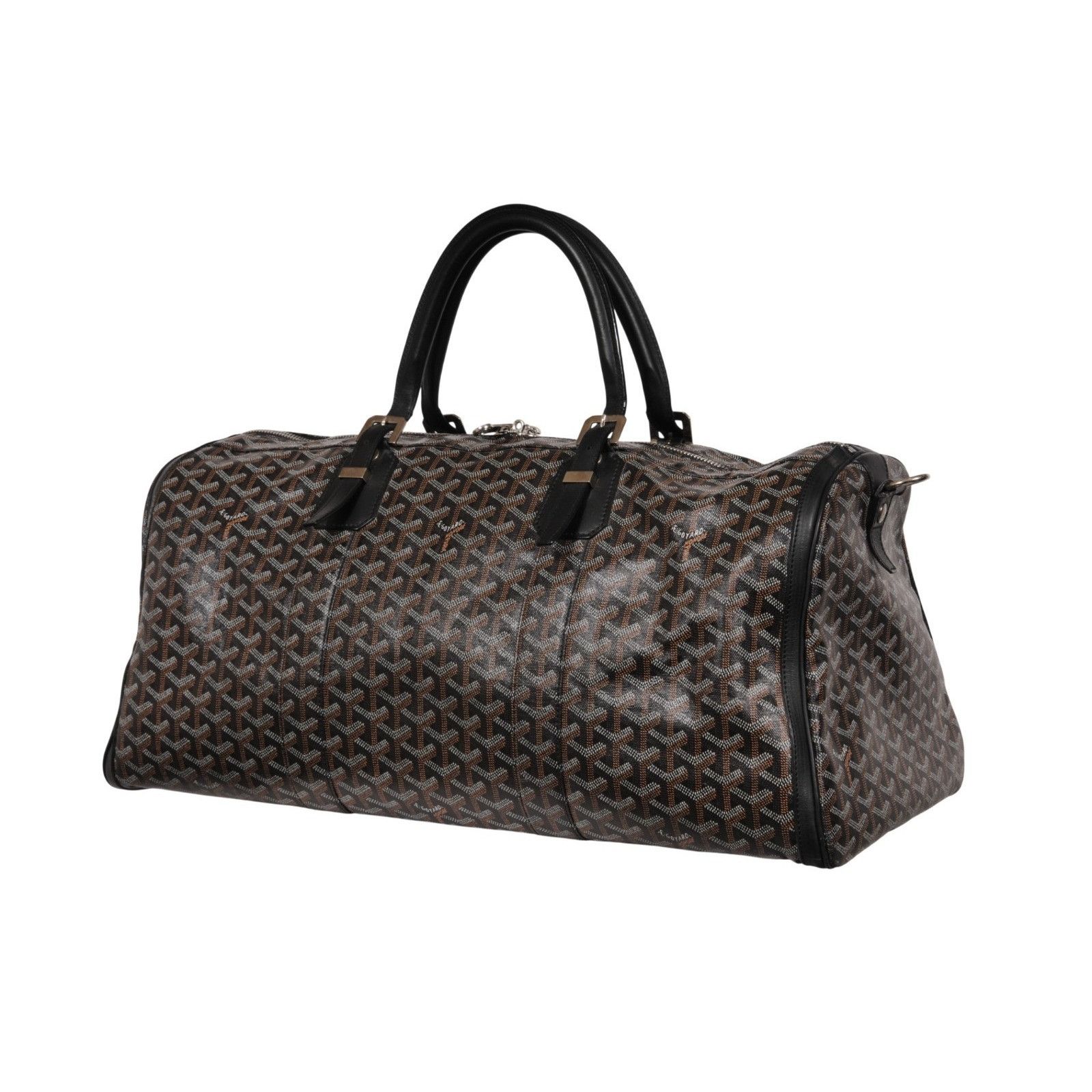 Goyard Croisiere 50 Black Leather Duffle Travel Carry On - 02656 Size ONE SIZE - 19 Thumbnail