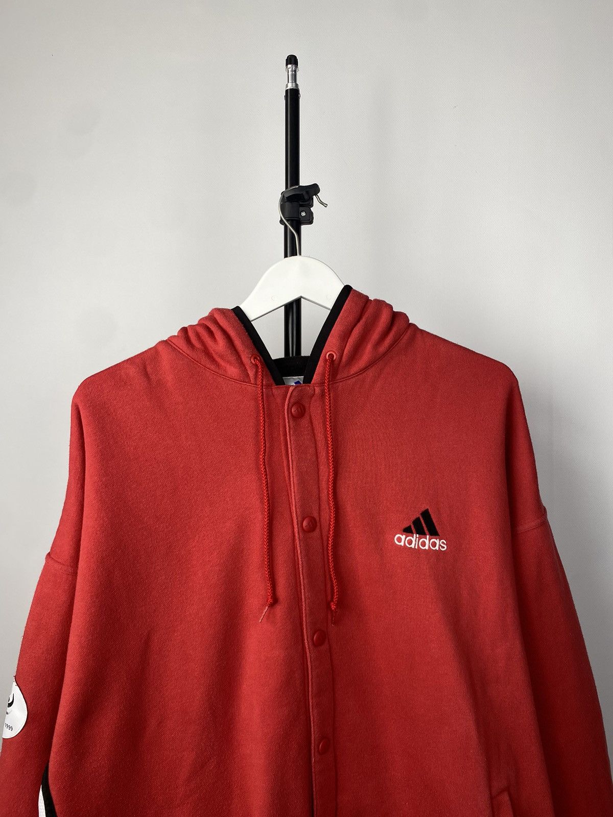 Adidas × Vintage Vintage ADIDAS Goteborg 1999 Oversized Button Up Hoodie Size US L / EU 52-54 / 3 - 2 Thumbnail