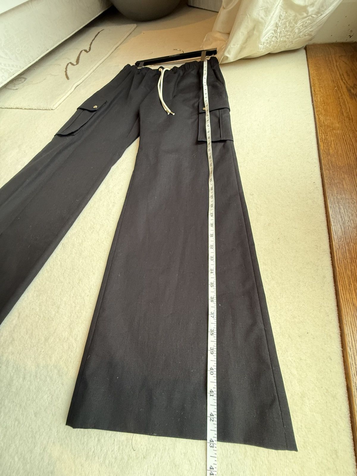 Celine SS24 Celine black cargo trousers pants Hedi Slimane 48 50 Size US 32 / EU 48 - 7 Thumbnail