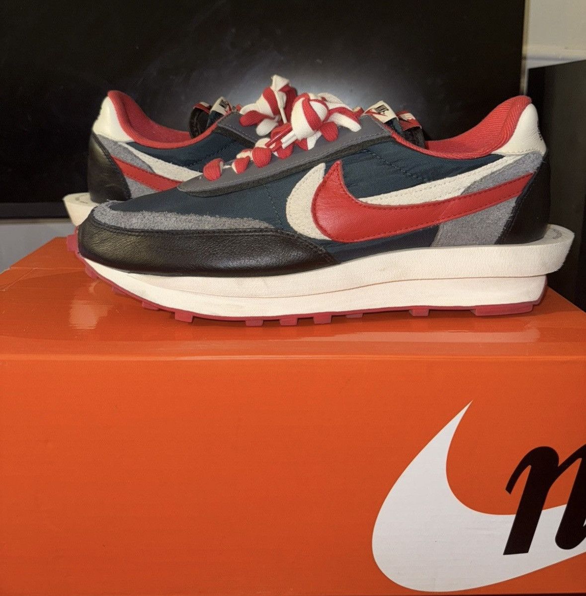 Nike × Sacai × Undercover Nike Sacai Undercover Ld Waffle Midnight Spruce size 10.5 Size US 10.5 / EU 43-44 - 1 Thumbnail