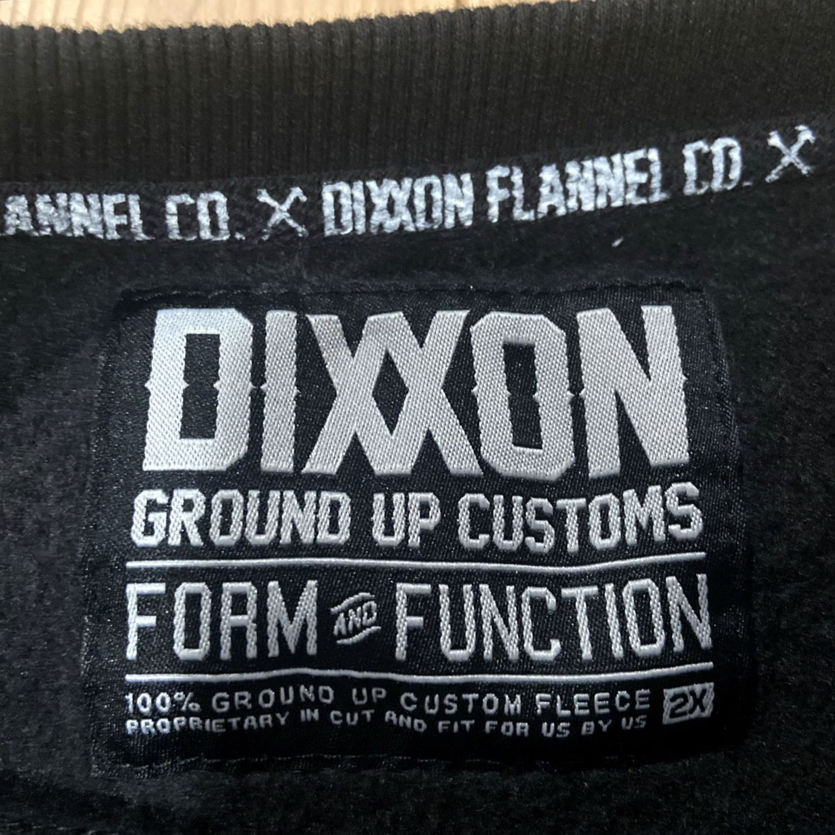 CO Dixxon Sweatshirt 2XL Black Pullover Hooded Logo Graphic Print Regular Mens Long Sleeve Fleece Cotton Blend Moisture Wicking Pockets Size US XXL / EU 58 / 5 - 3 Thumbnail
