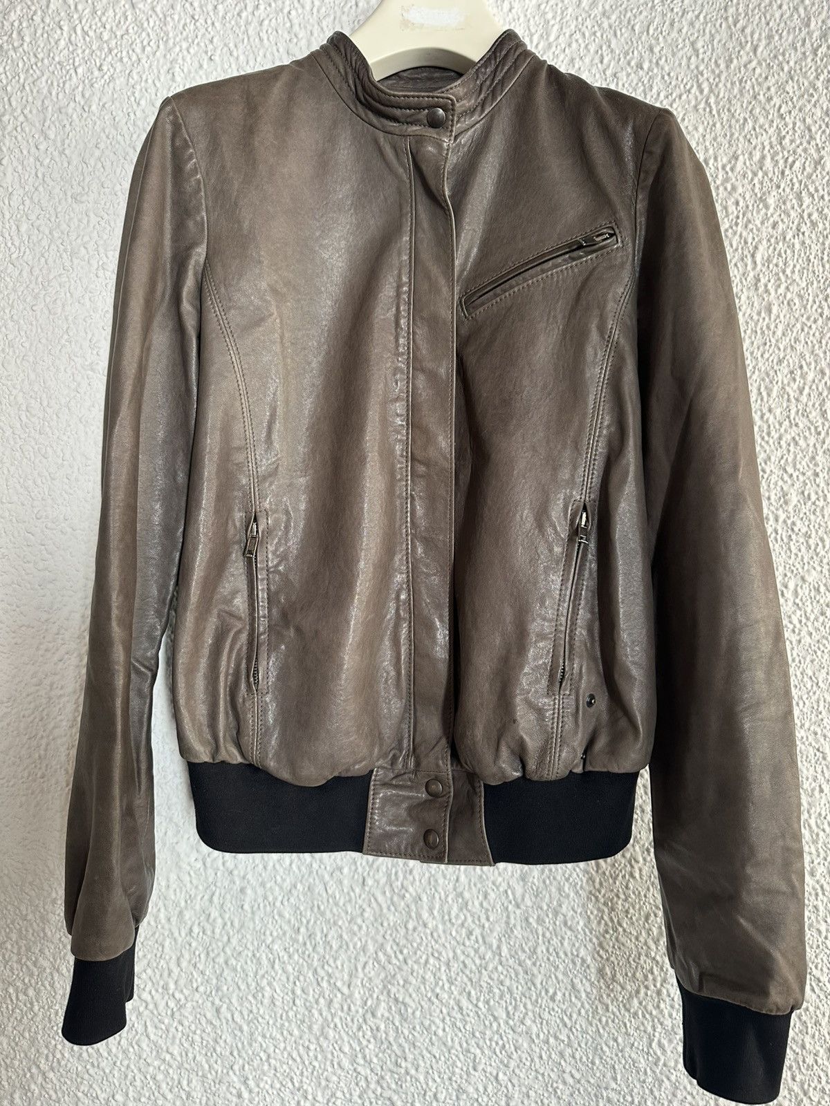 Haider Ackermann Haider Ackermann Archive Leather Bomber Size S / US 4 / IT 40 - 3 Thumbnail