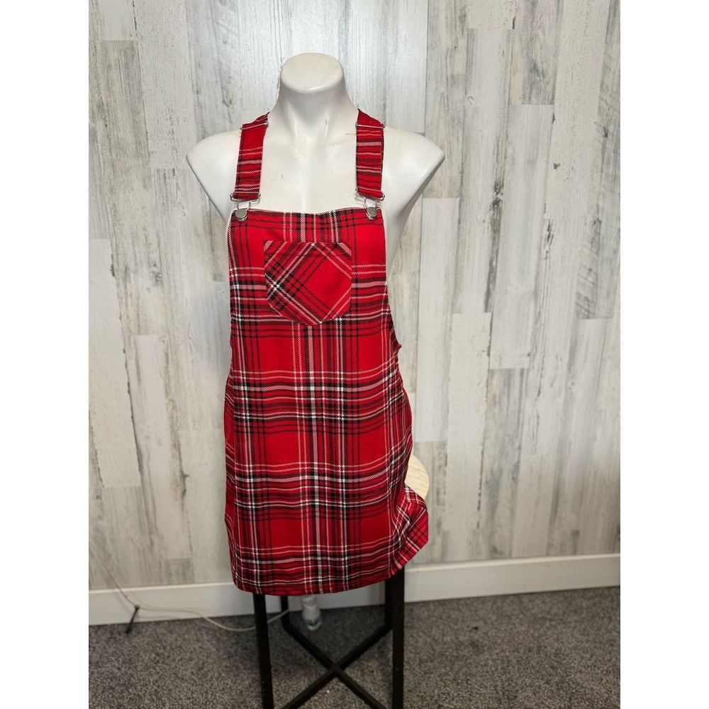 Other Red Plaid Tartan Suspender Mini Dress – Jolie & Joy Size Lar Size L / US 10 / IT 46 - 1 Thumbnail