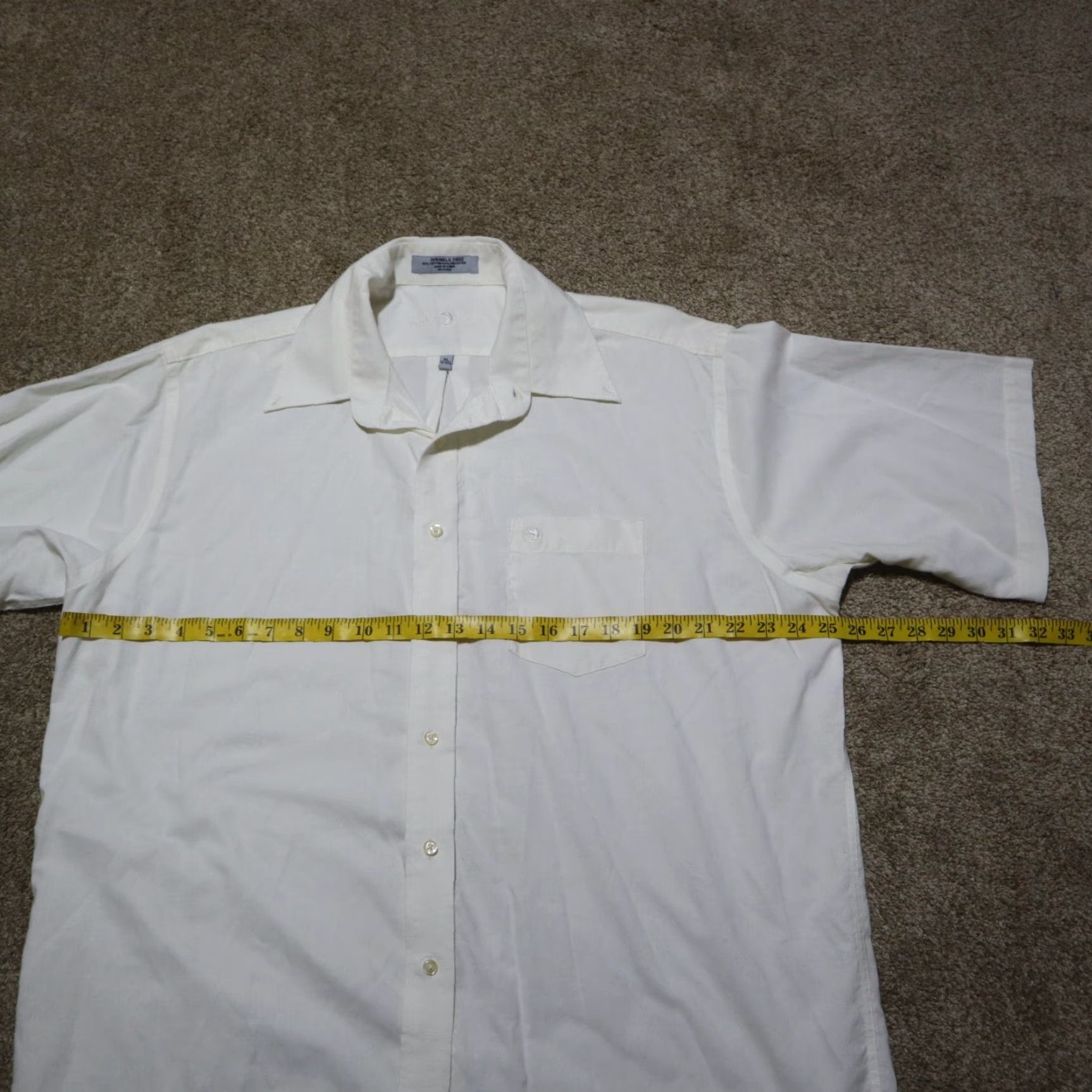 Vintage Duck Head Solid White Button Up Shirt Short Sleeve Adult Men's XL Size US XL / EU 56 / 4 - 4 Thumbnail