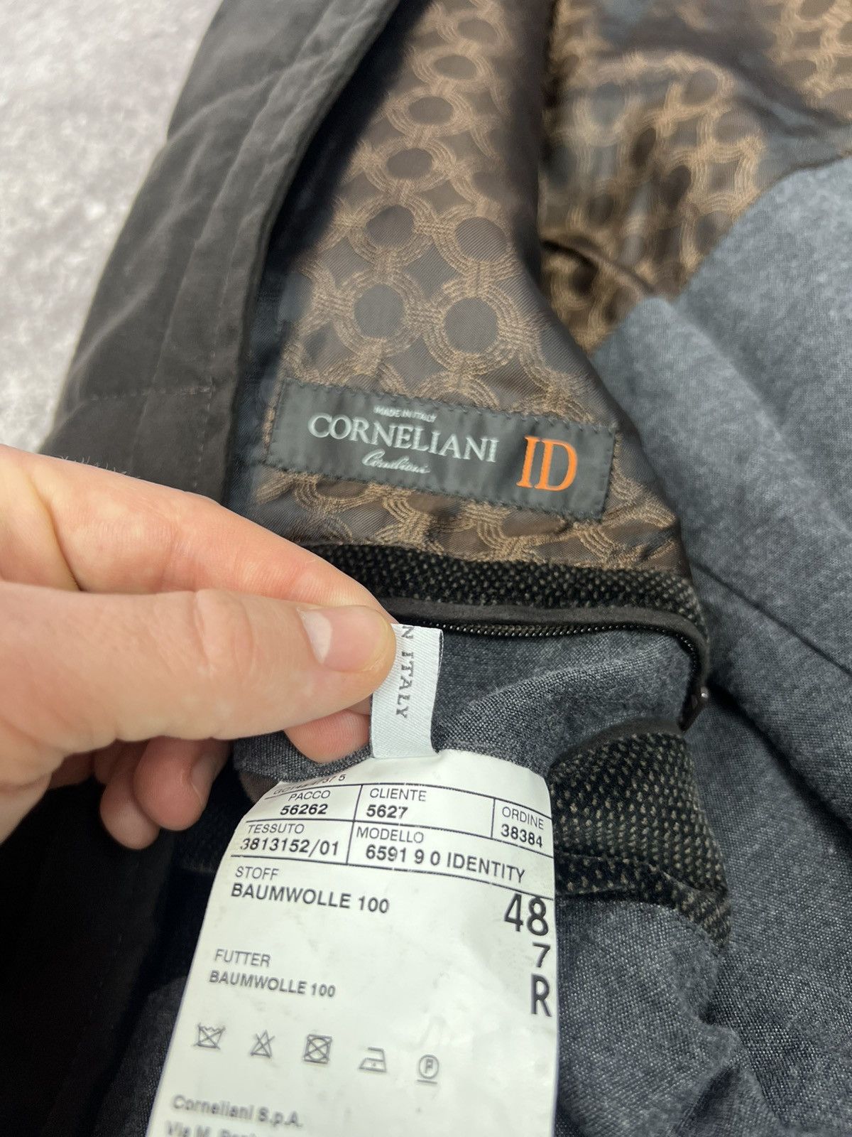 Corneliani Corneliani ID Men's Brown Baumwolle Blazer Jacket Coat Size US M / EU 48-50 / 2 - 18 Thumbnail