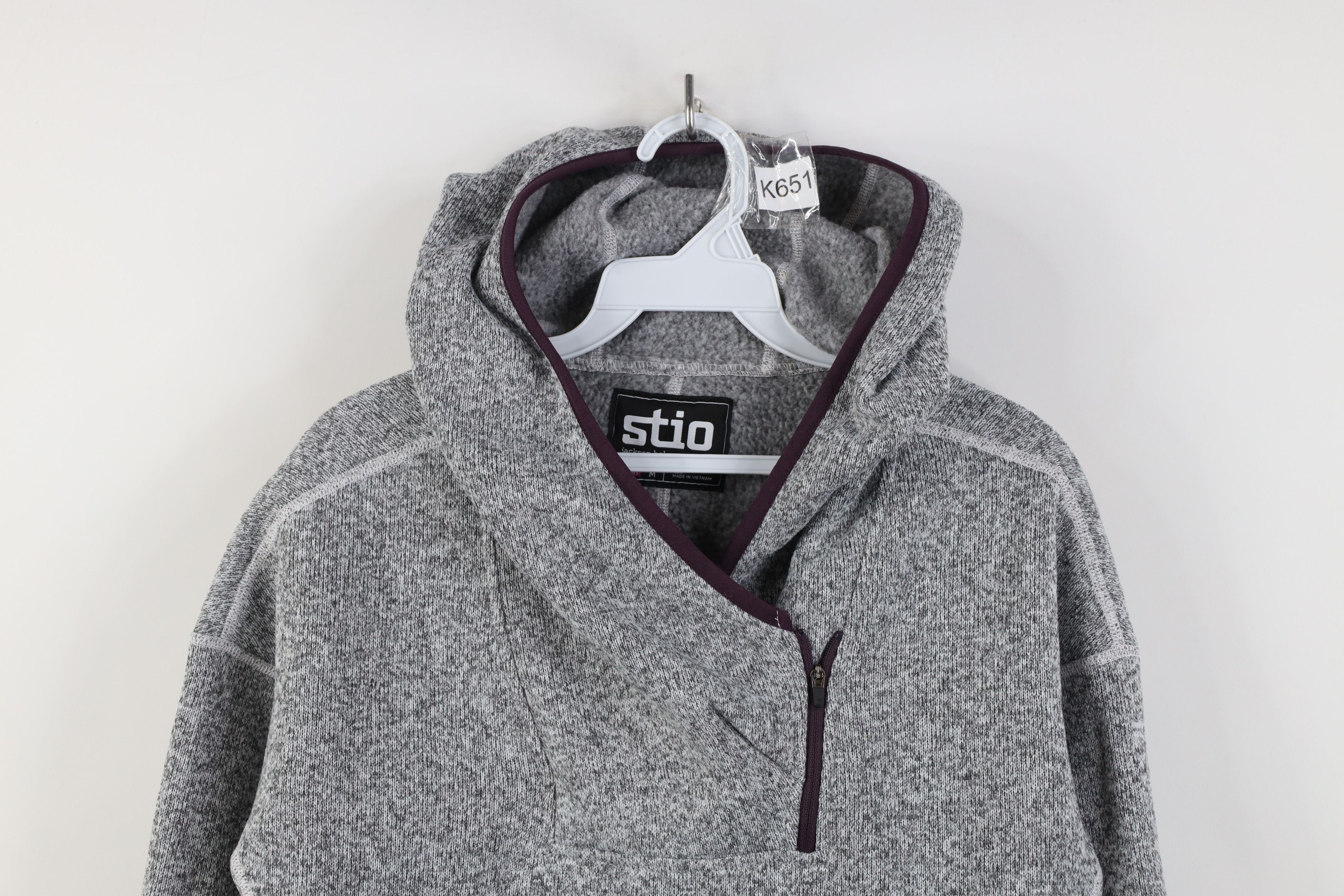 Stio Stio Hole Sweetwater Fleece Knit Hoodie Sweatshirt Gray Size M / US 6-8 / IT 42-44 - 2 Thumbnail