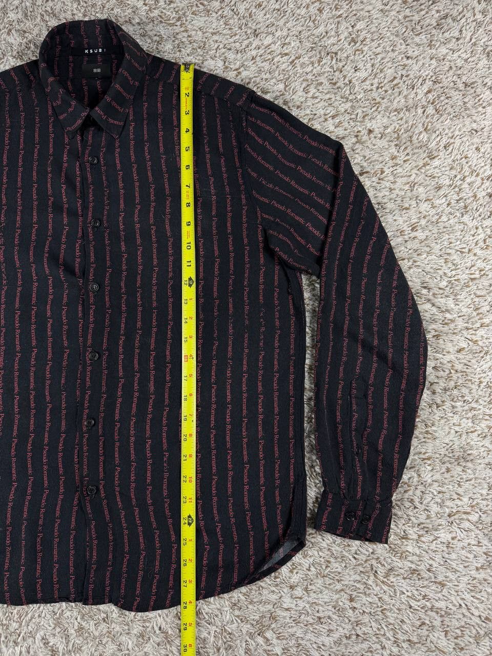 Ksubi Ksubi Button Up All Over Logo Striped Short Sleeve Shirt Size US S / EU 44-46 / 1 - 5 Thumbnail