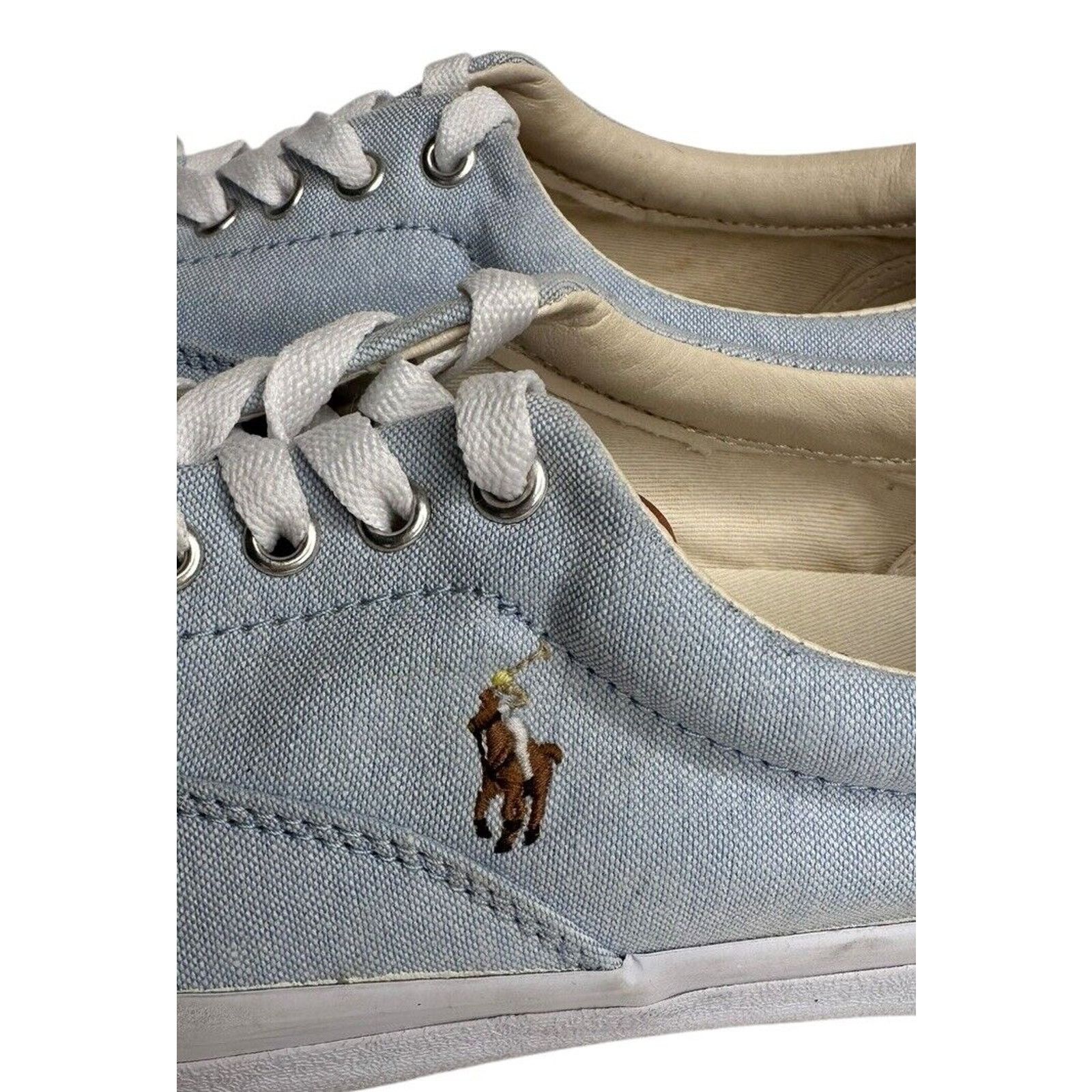 Ralph Lauren POLO RALPH LAUREN Thorton Canvas Blue Oxford Sneakers 8D Size US 8 / EU 41 - 2 Thumbnail