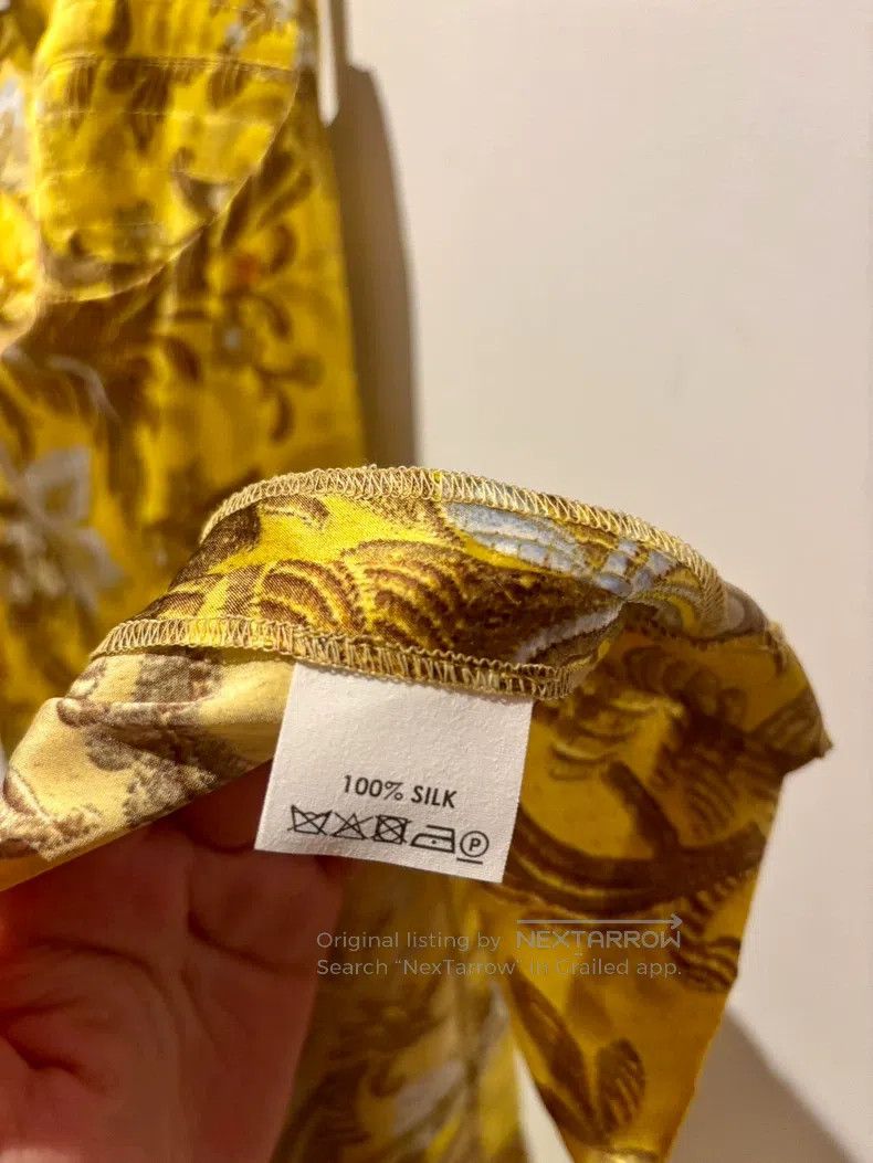 Dries Van Noten Dries Van Noten Yellow silk dress Size S / US 4 / IT 40 - 4 Thumbnail