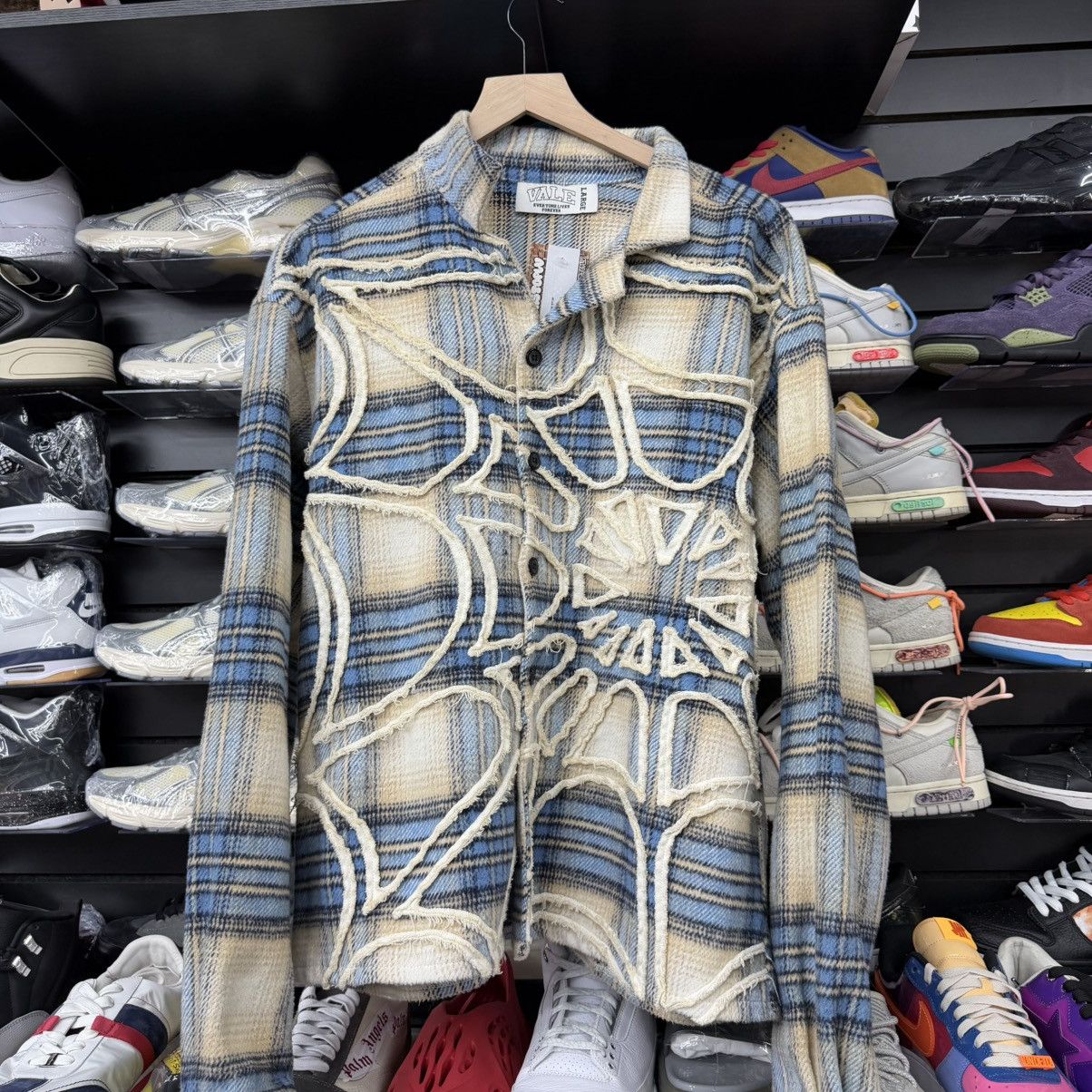 Vale VALE BLUE WEB SPIDER FLANNEL Size US L / EU 52-54 / 3 - 1 Thumbnail