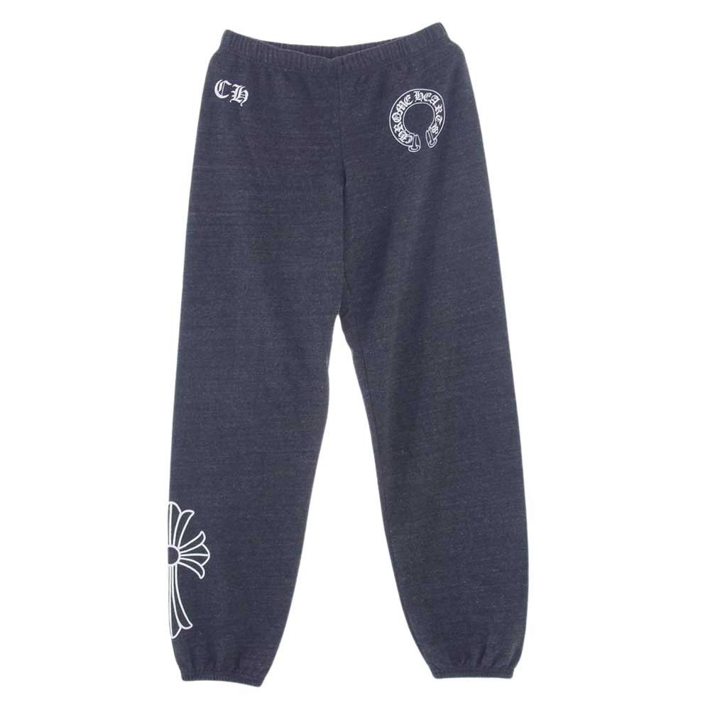 image of Chrome Hearts Horseshoe Print Sweatpants in Grey, Men's (Size 29)