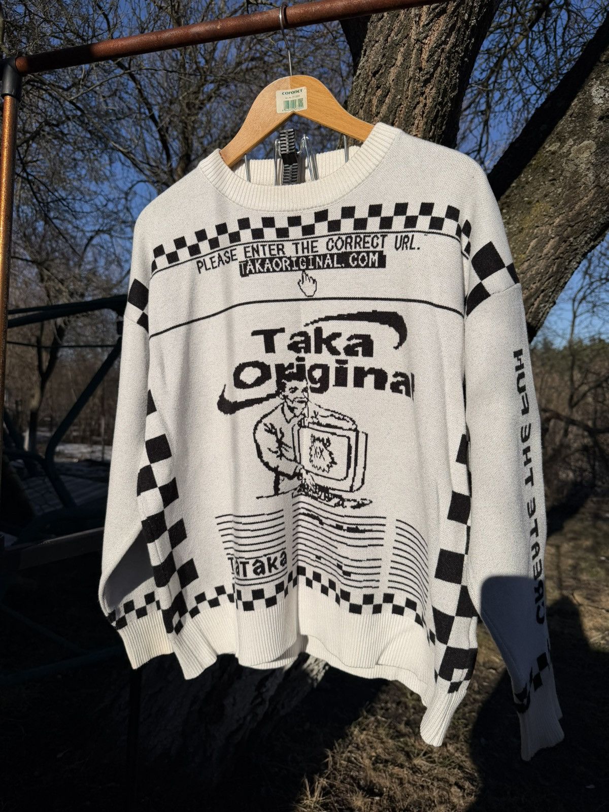 TAKA Original Taka Original Moody Bob mosaic checkboard knit jumper Size US L / EU 52-54 / 3 - 2 Thumbnail