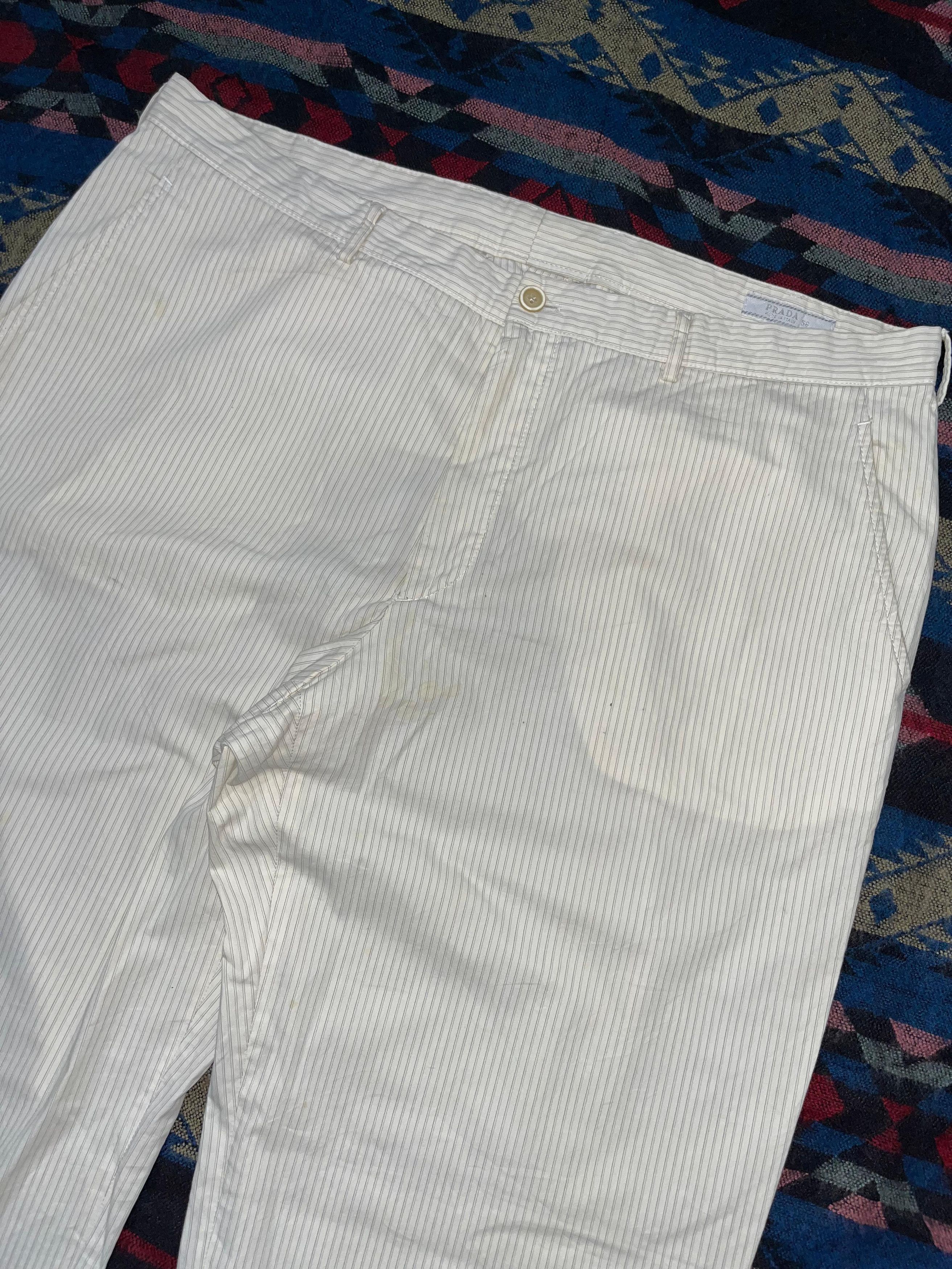 Prada Vintage Prada Cotton Stripe Pants Size US 38 / EU 54 - 3 Thumbnail