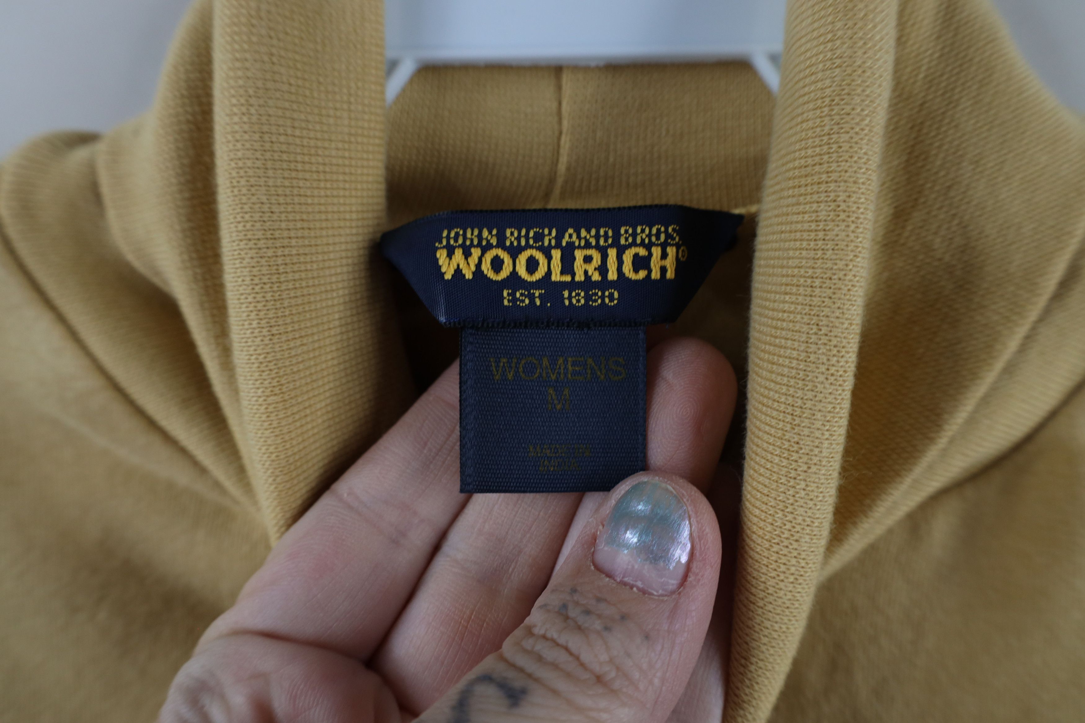 Vintage × Woolrich Woolen Mills Vintage 90s Woolrich Long Sleeve Turtleneck T-Shirt Yellow Size M / US 6-8 / IT 42-44 - 5 Thumbnail