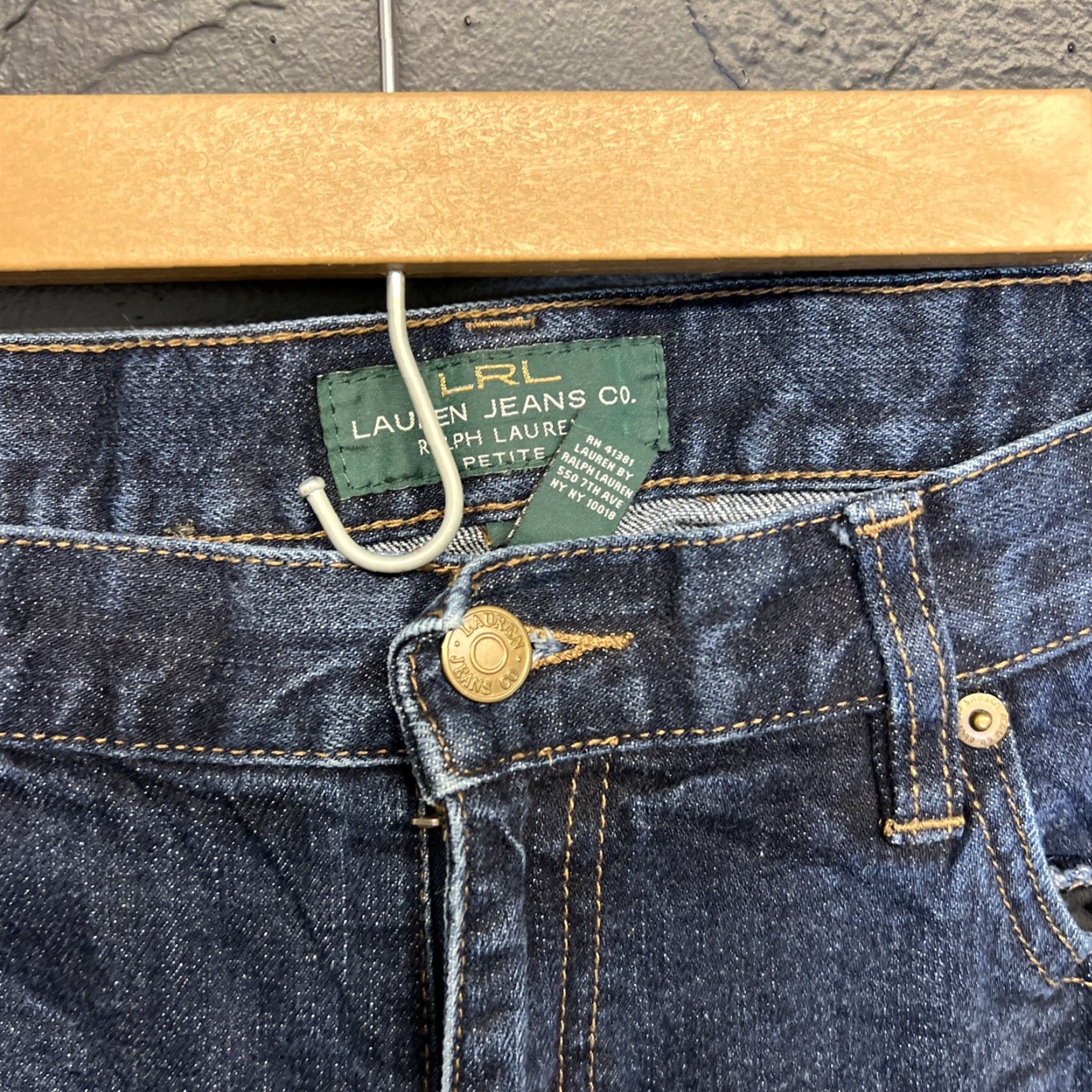 Ralph Lauren Lauren Ralph Lauren Jeans LRL Size 14P Petite Classic Straight Blue Denim Women Size 36" / US 14 / IT 50 - 2 Thumbnail