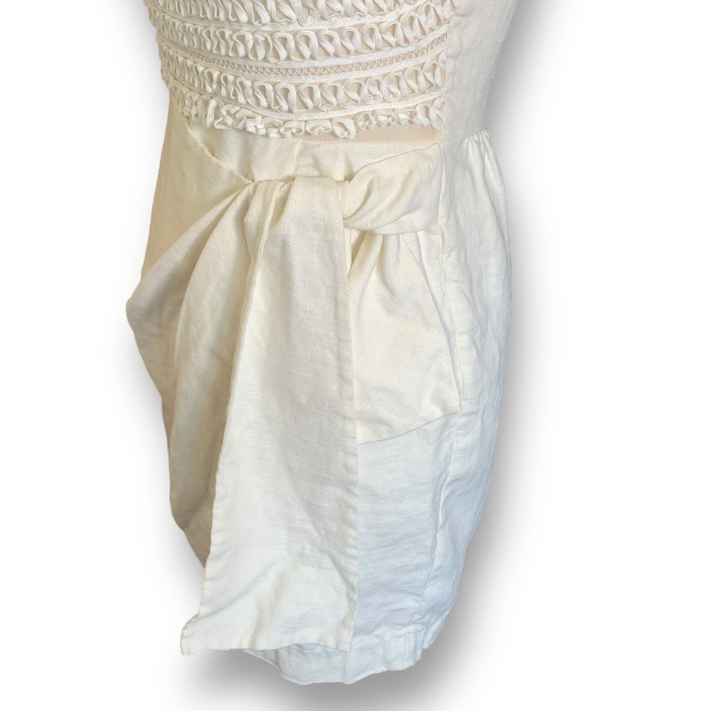 3.1 Phillip Lim 3.1 Phillip Lim Dress Cream Sleeveless Bow Detail Ribbon Lac Size XS / US 0-2 / IT 36-38 - 4 Thumbnail