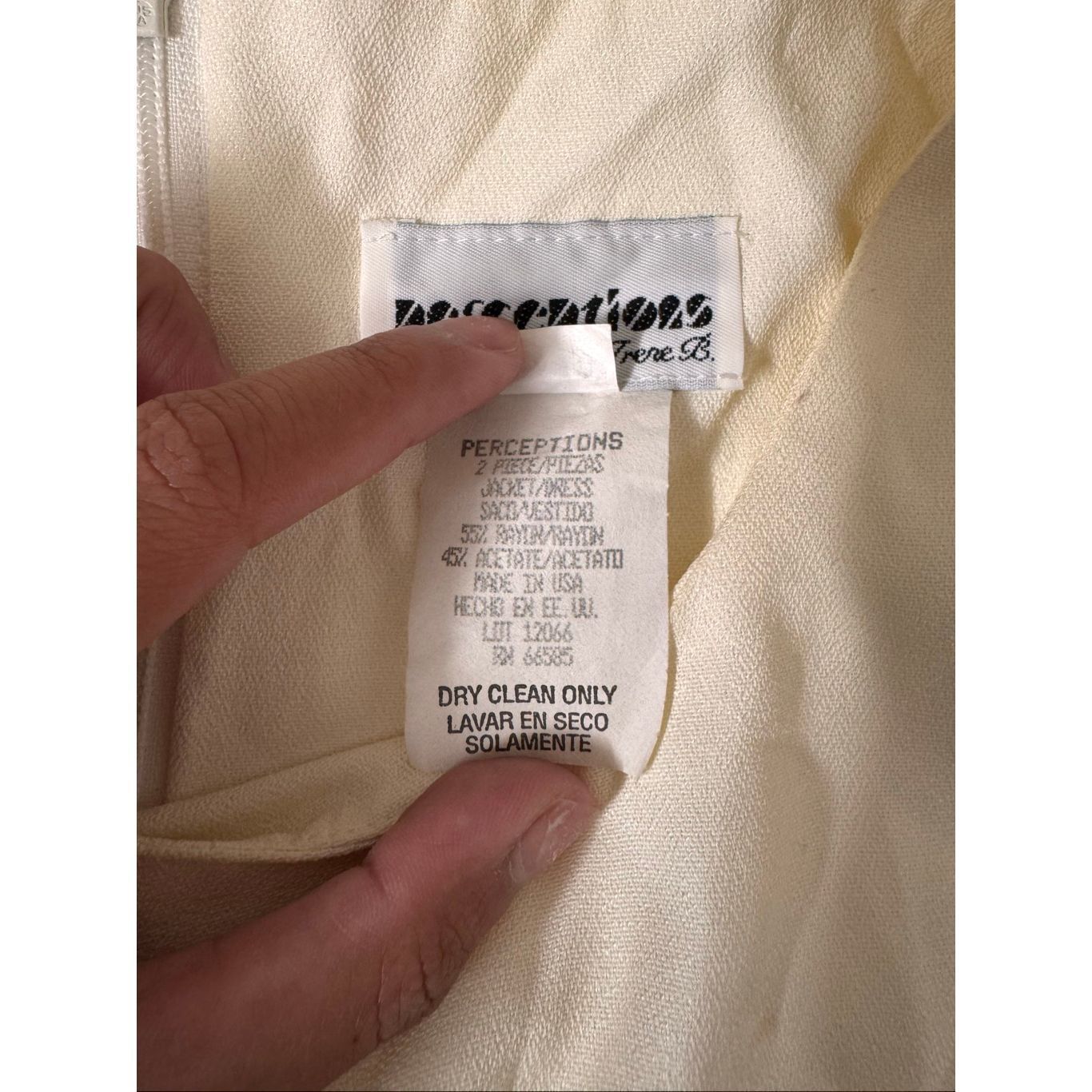 Other Perceptions by Irene B. Sleeveless Cream Maxi Dress Women’s Size M / US 6-8 / IT 42-44 - 4 Thumbnail