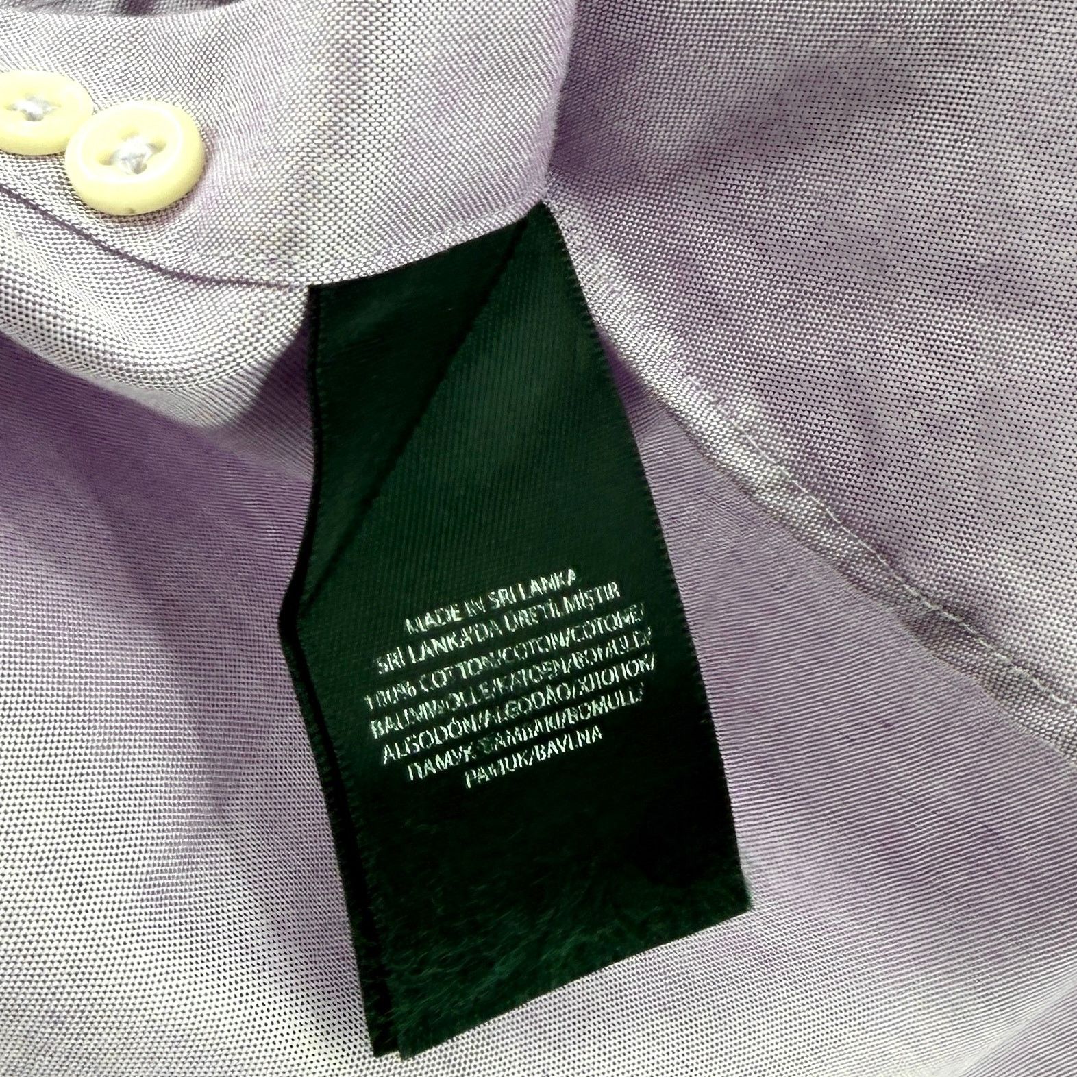 Ralph Lauren Ralph Lauren Purple 100% Cotton Long Sleeve Oxford Shirt Size US L / EU 52-54 / 3 - 6 Thumbnail