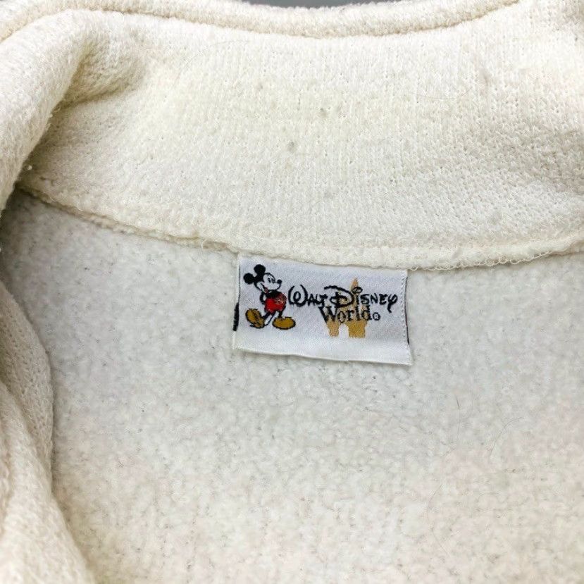 Disney VINTAGE Disney Pullover Sweatshirt Logo Walt Disney World Epcot Mickey Mouse Cream Ivory Size L Men United States Size US L / EU 52-54 / 3 - 7 Thumbnail