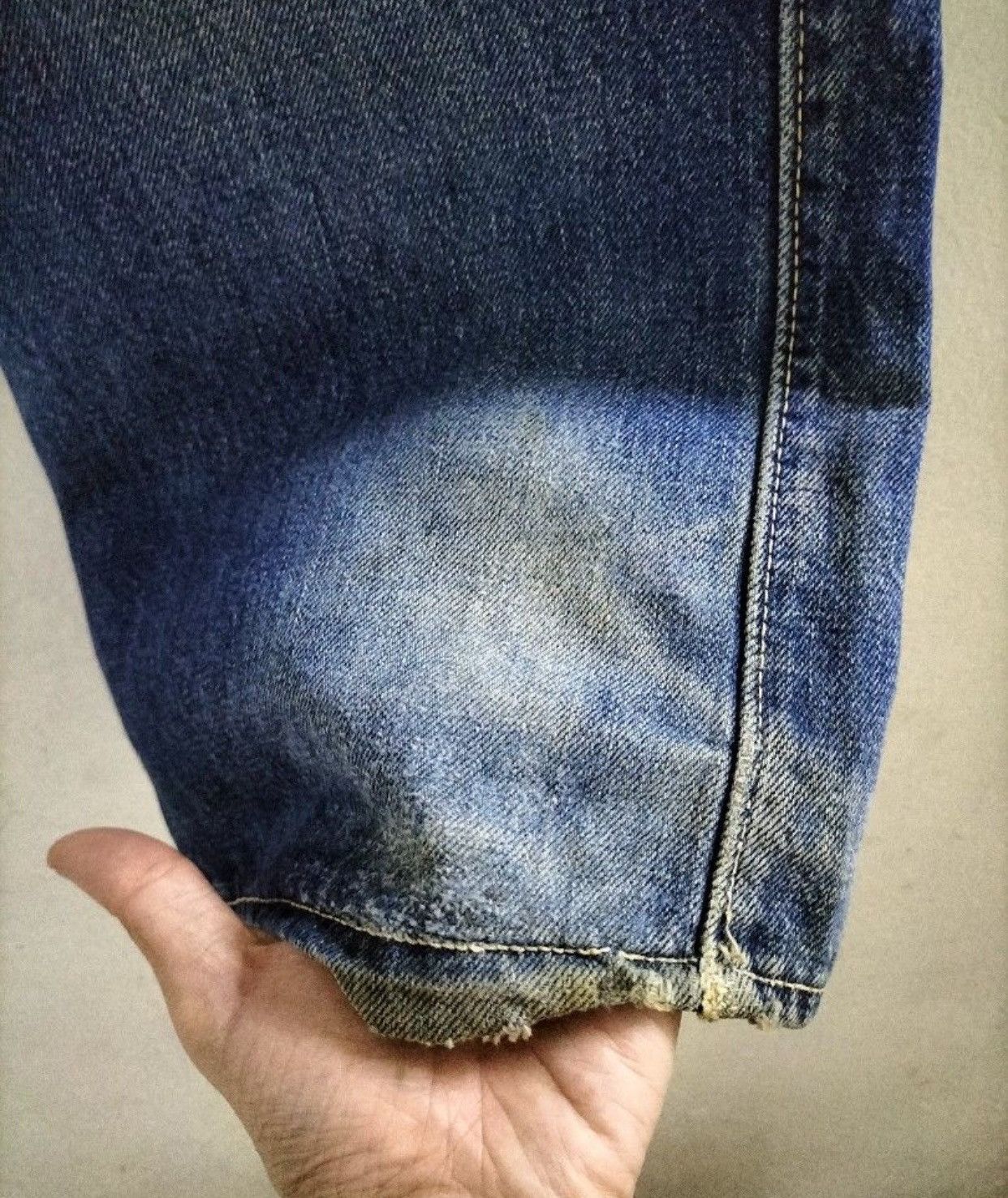 TOYS McCOY AMAZING 🔥🔥 JOE McCoy’s SELVEDGE DENIM TRASH JEANS DISTRESSED Size US 32 / EU 48 - 8 Thumbnail