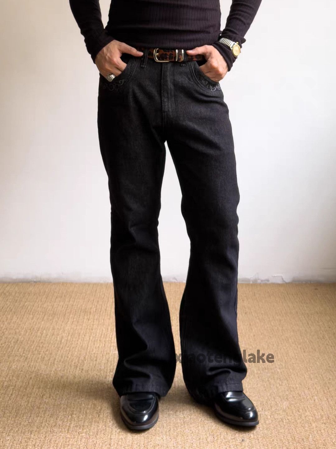 xz vintage punk grunge bootcut flared cleanfit jeans