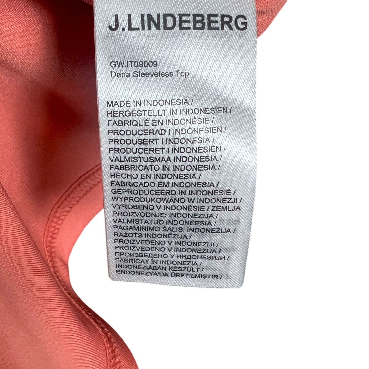 J.Lindeberg J. Lindberg Burnt Coral Sleeveless Top NWT - L - $195 retail Size L / US 10 / IT 46 - 6 Thumbnail