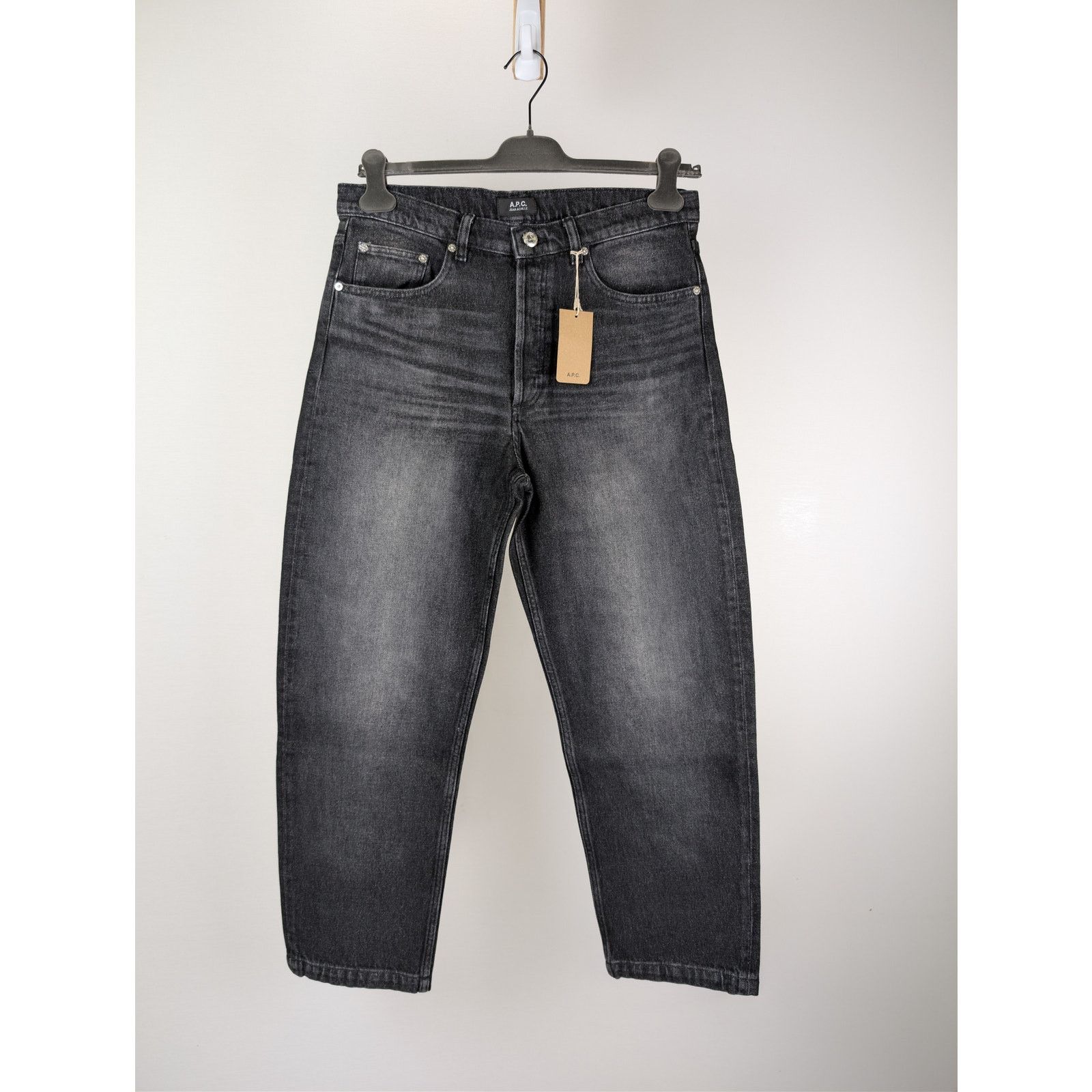 A.P.C. o1rshd1 Jean Achille Jean Faux in Noir Size US 32 / EU 48 - 1 Thumbnail