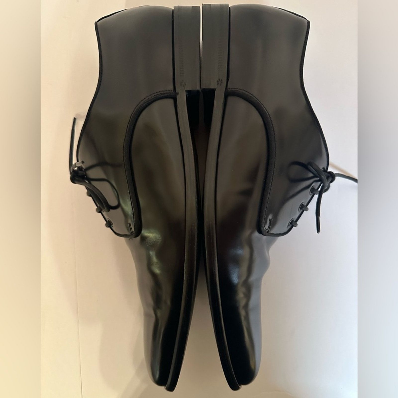 Dolce & Gabbana DG Raffaello Brushed Calfskin Derby Shoes High Shine Black Size US 10 / EU 43 - 5 Thumbnail