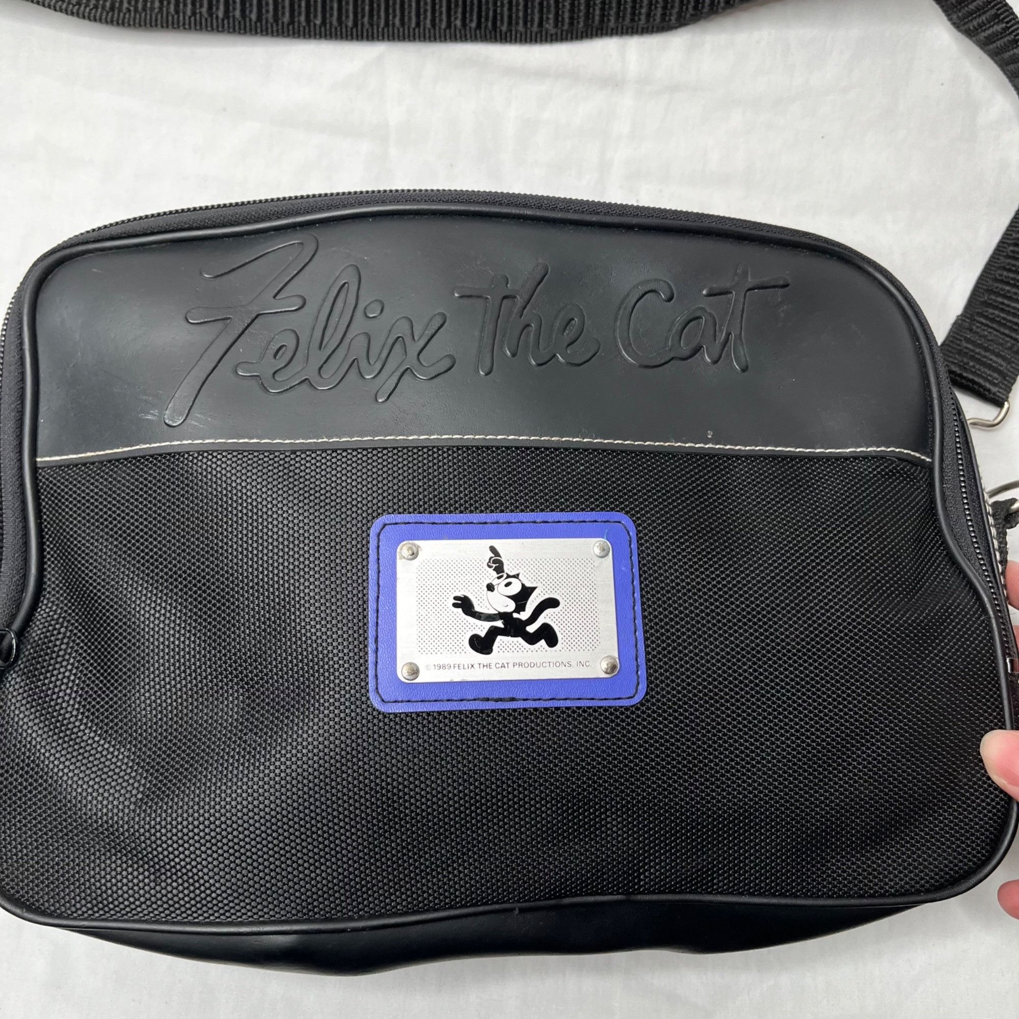 Other Vintage 1989 Felix The Cat Black Crossbody Carry On Travel B Size ONE SIZE - 4 Thumbnail