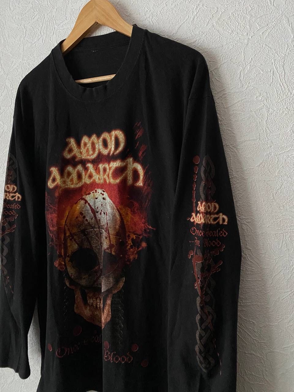 Band Tees Vintage Amon Amarth Rock Band Tour Longsleeve Tee 90s faded Size US XL / EU 56 / 4 - 5 Thumbnail