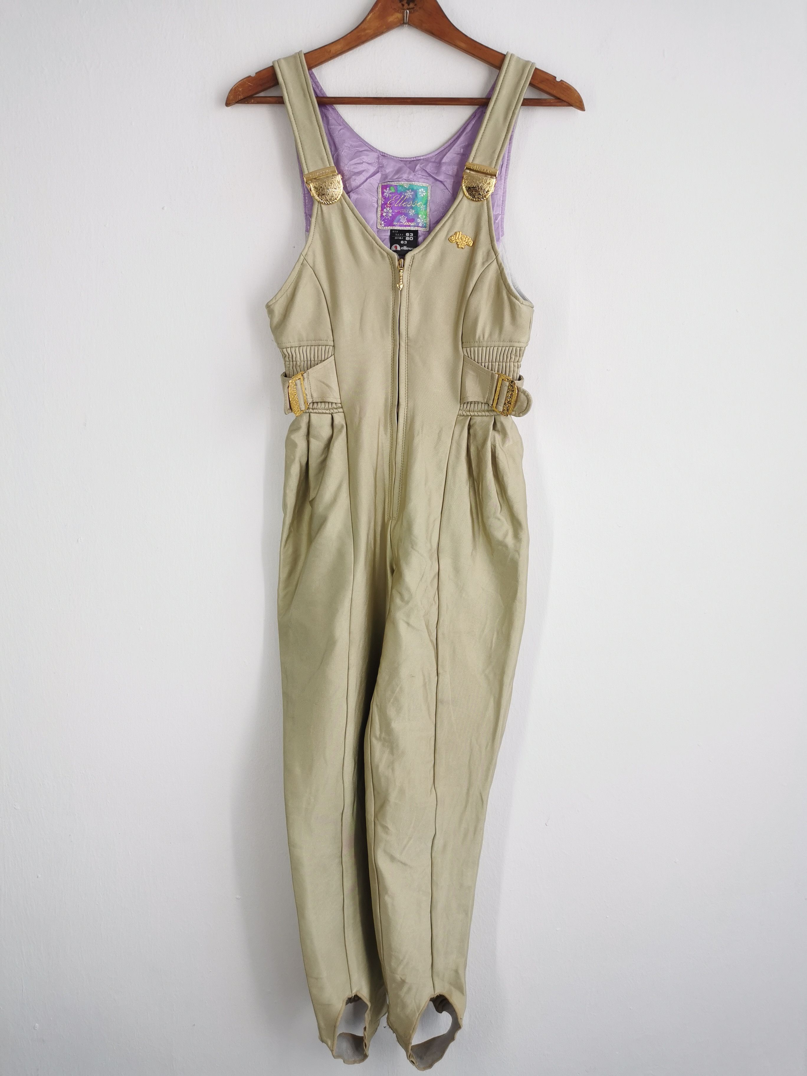 Ellesse Vintage Ellesse Jumpsuit Made In Japan Overall Winter Snow Size 24" / US 00 / IT 34 - 2 Thumbnail
