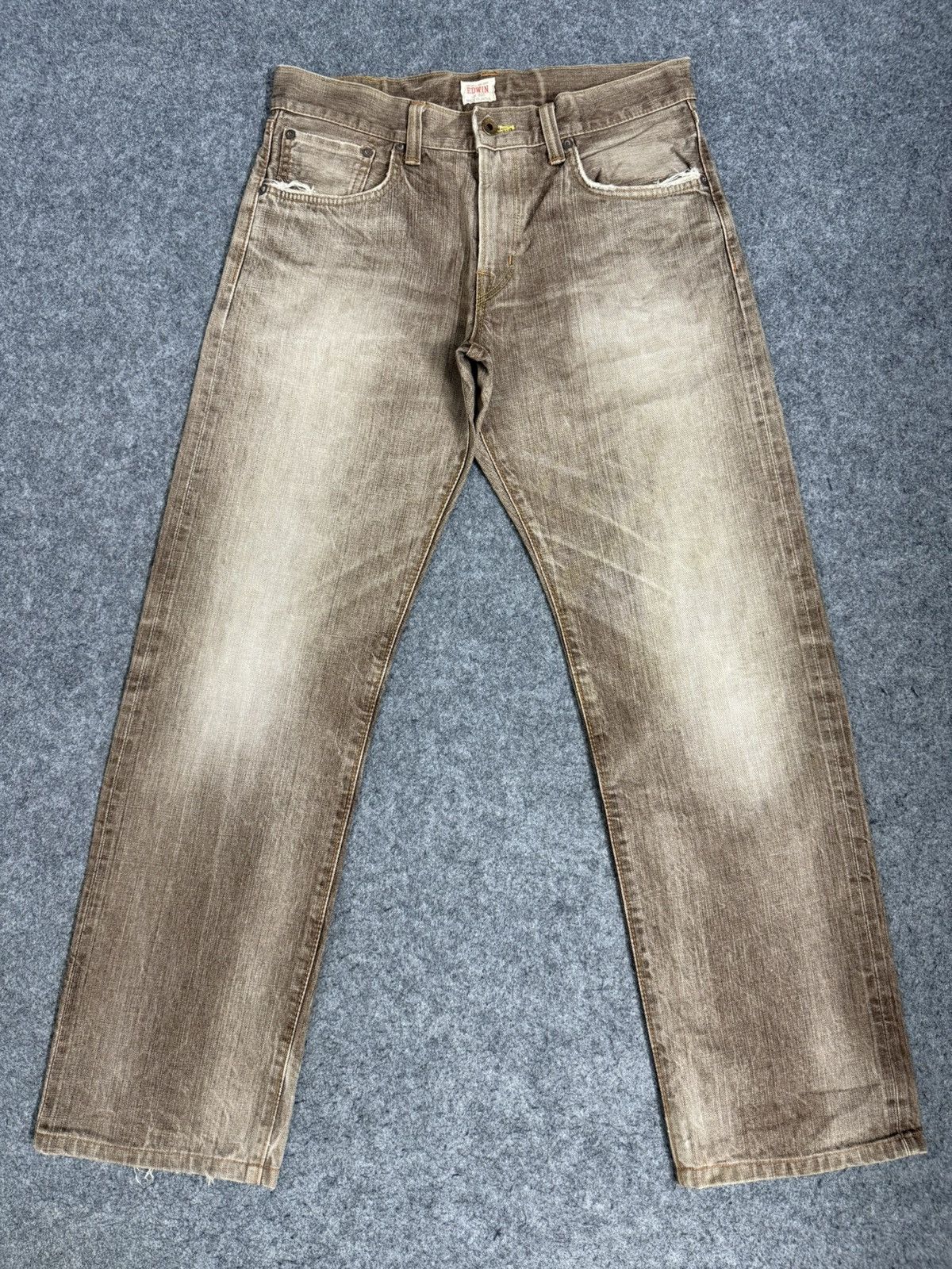 Kapital A15 VINTAGE EDWIN BROWN 505ZX SELVEDGE Size US 32 / EU 48 - 1 Thumbnail
