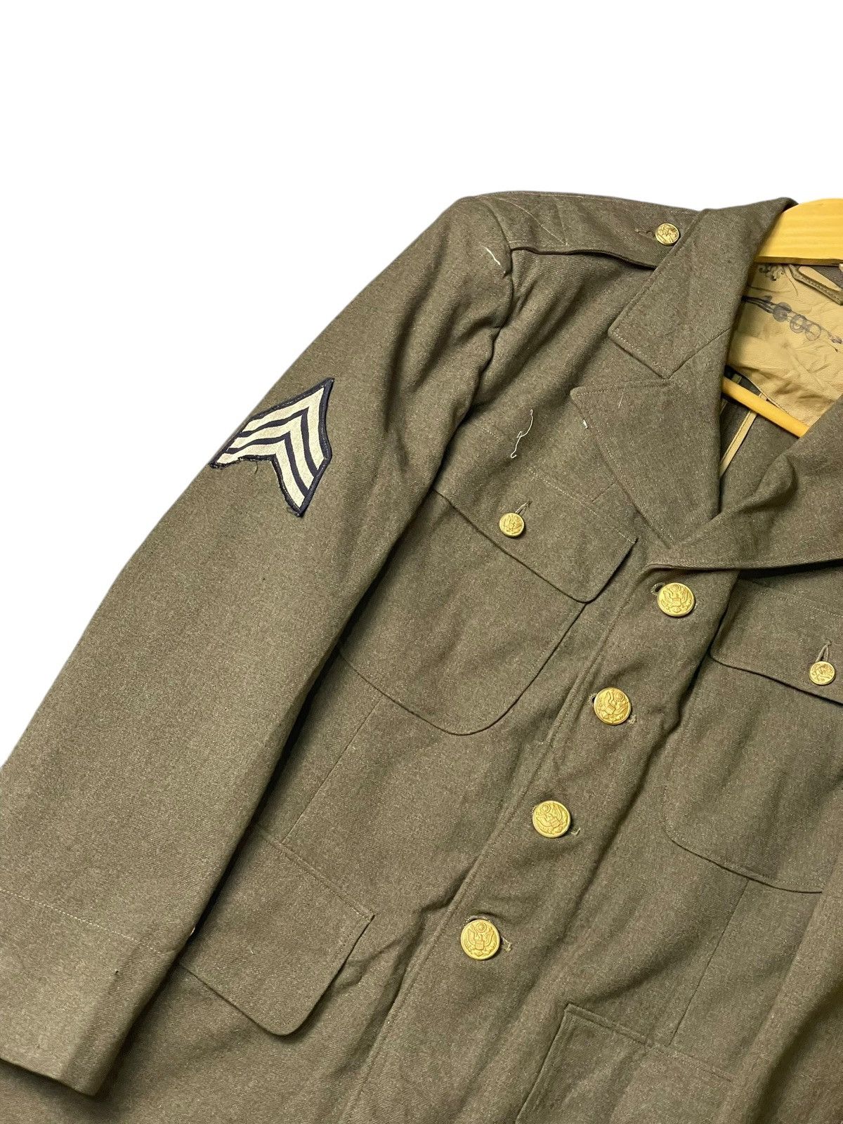 Japanese Brand × Vintage Vintage USA Army Four Pocket Wool Jacket (107) Size US XXS / EU 40 - 2 Thumbnail