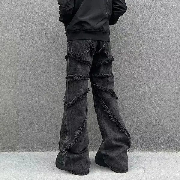 VIBE Opium Stacked Embroidered Denim Jeans Size US 30 / EU 46 - 2 Thumbnail