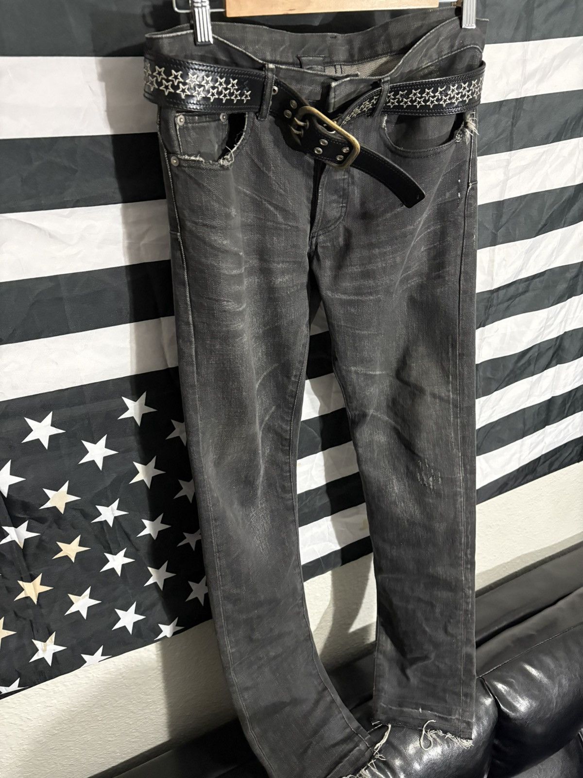 Dior 2003 “Follow Me” Clawmark Denim Size US 29 - 2 Thumbnail