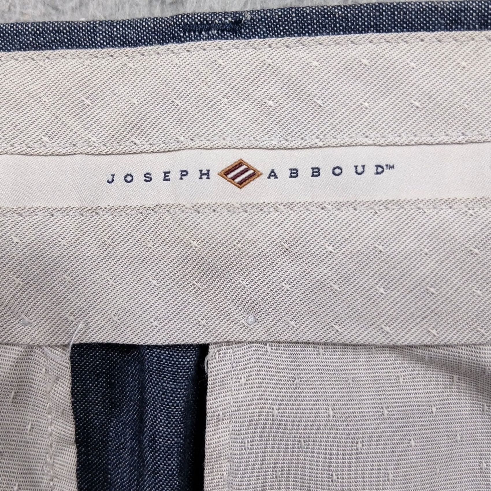 Joseph Abboud Joseph Abboud Heritage Dress Pants Men's 40W Blue Chambray Flat Front Casual Business Pants 40 Regular Mens Size US 40 / EU 56 - 4 Thumbnail