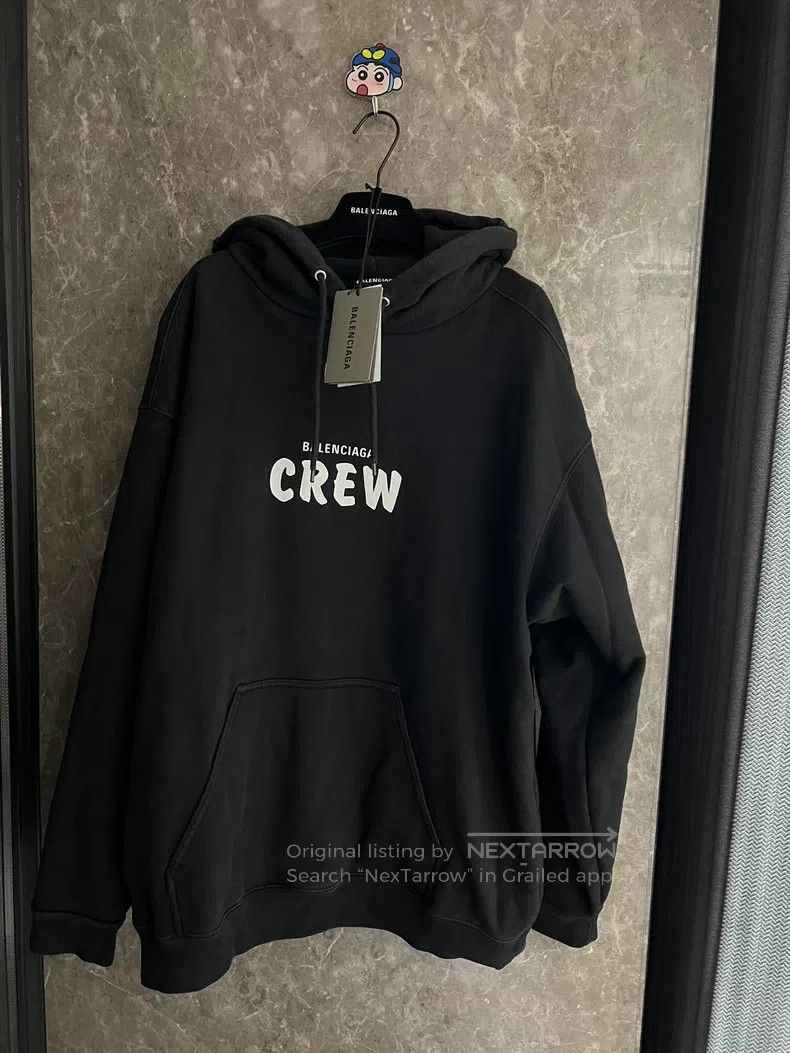 Balenciaga Balenciaga Black Double-sided Logo Hoodie, Size L Size US L / EU 52-54 / 3 - 1 Thumbnail