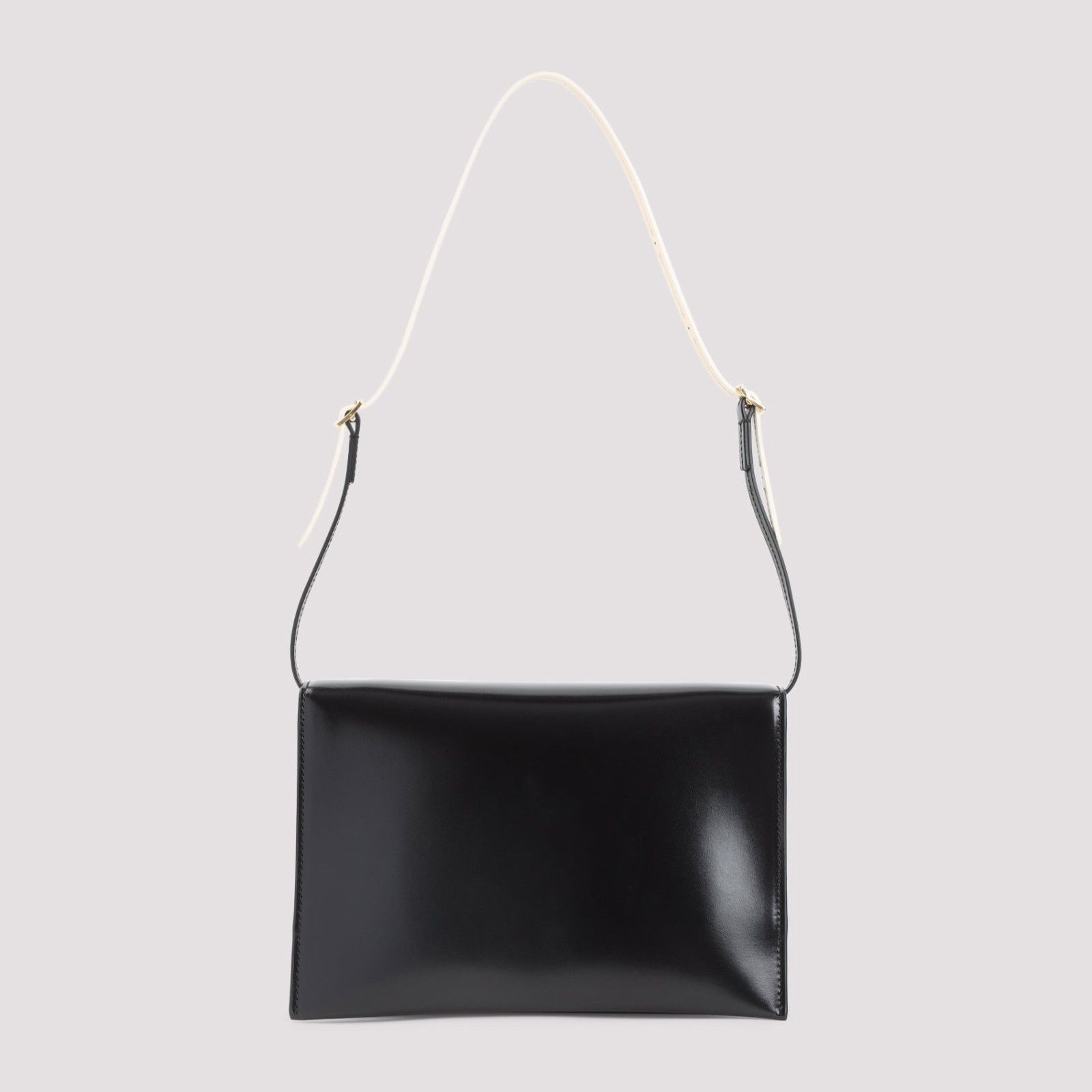 Jil Sander JIL SANDER File Black Leather Shoulder Bag New/Authentic Size ONE SIZE - 4 Thumbnail