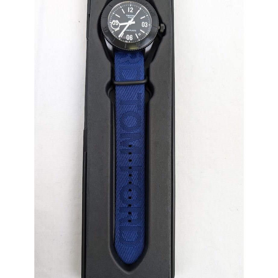 Tom Ford o1rshd1 Size: OS / Plastic Large Case Sports Watch in Blue Size ONE SIZE - 8 Thumbnail