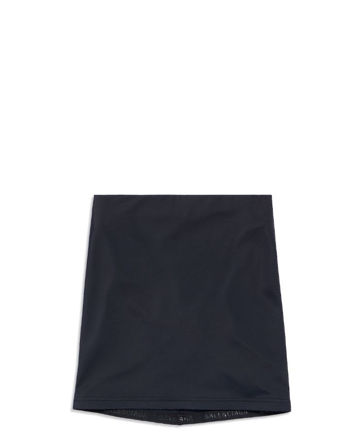 Balenciaga oc11z0625 Swim Mini Skirt in Black Size 26" / US 2 / IT 38 - 1 Preview