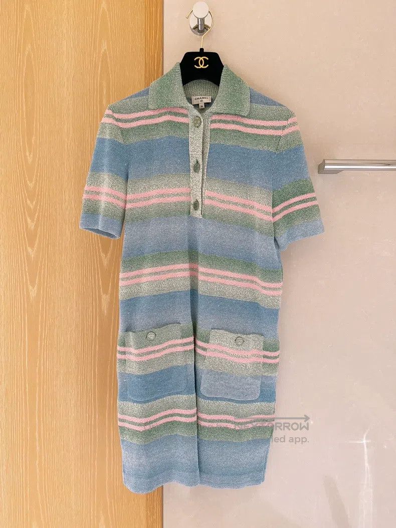 Chanel Chanel Macaron colour-blocked striped dress Size XS / US 0-2 / IT 36-38 - 1 Thumbnail